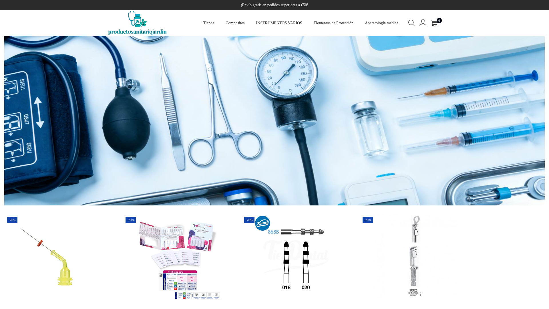 website screenshot of https://productosanitariojardin.com