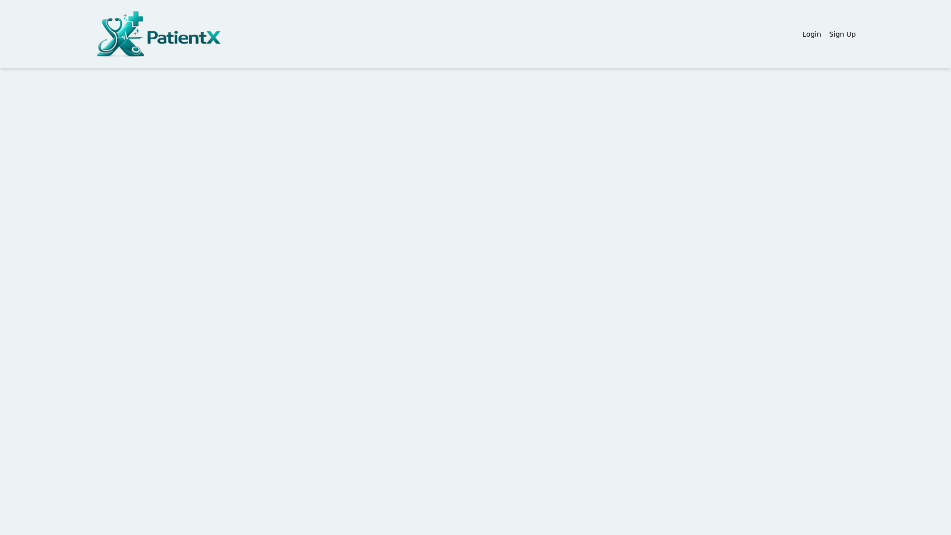 website screenshot of https://patientx.qa/
