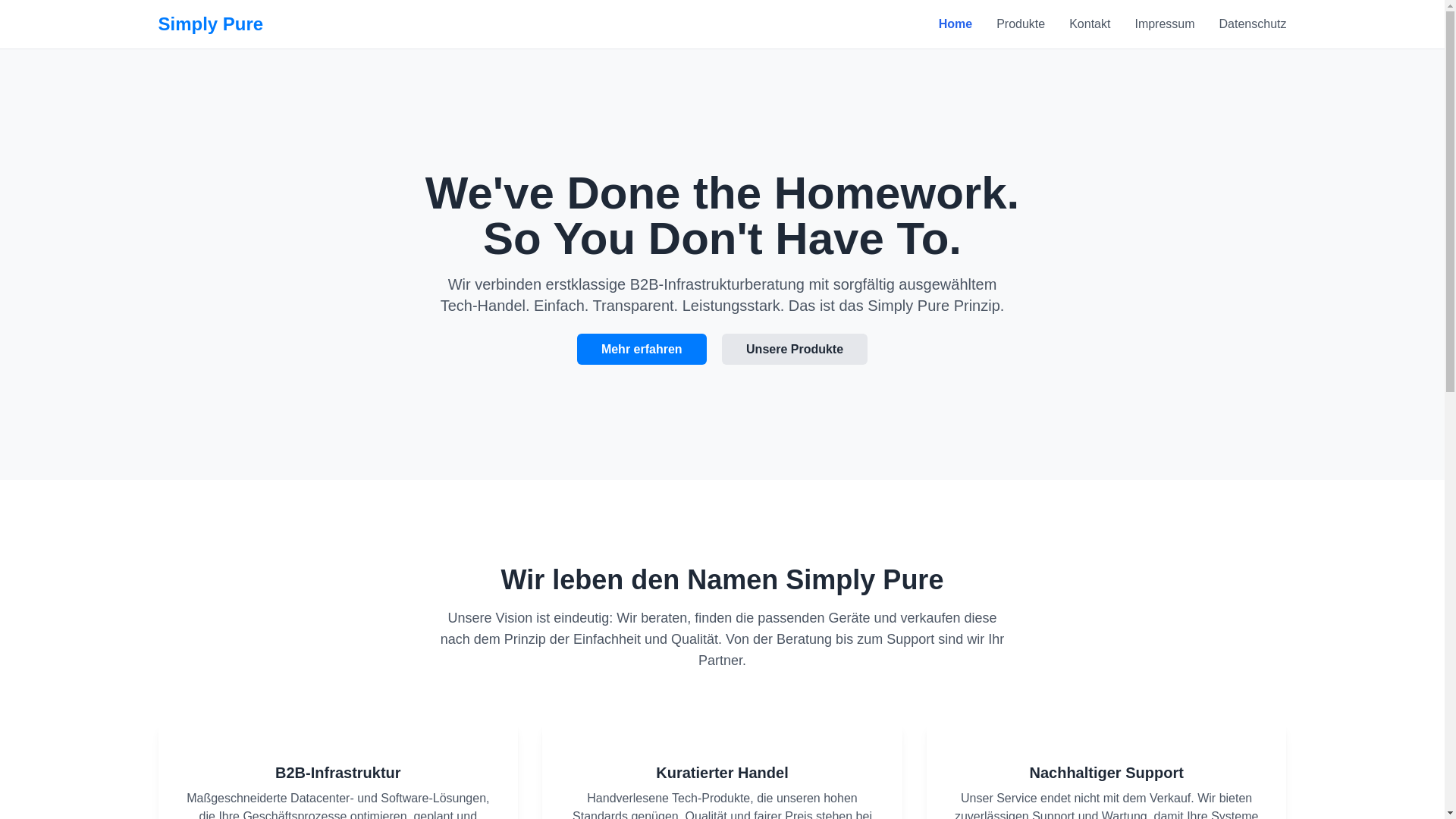 website screenshot of https://simplypure.pages.dev/