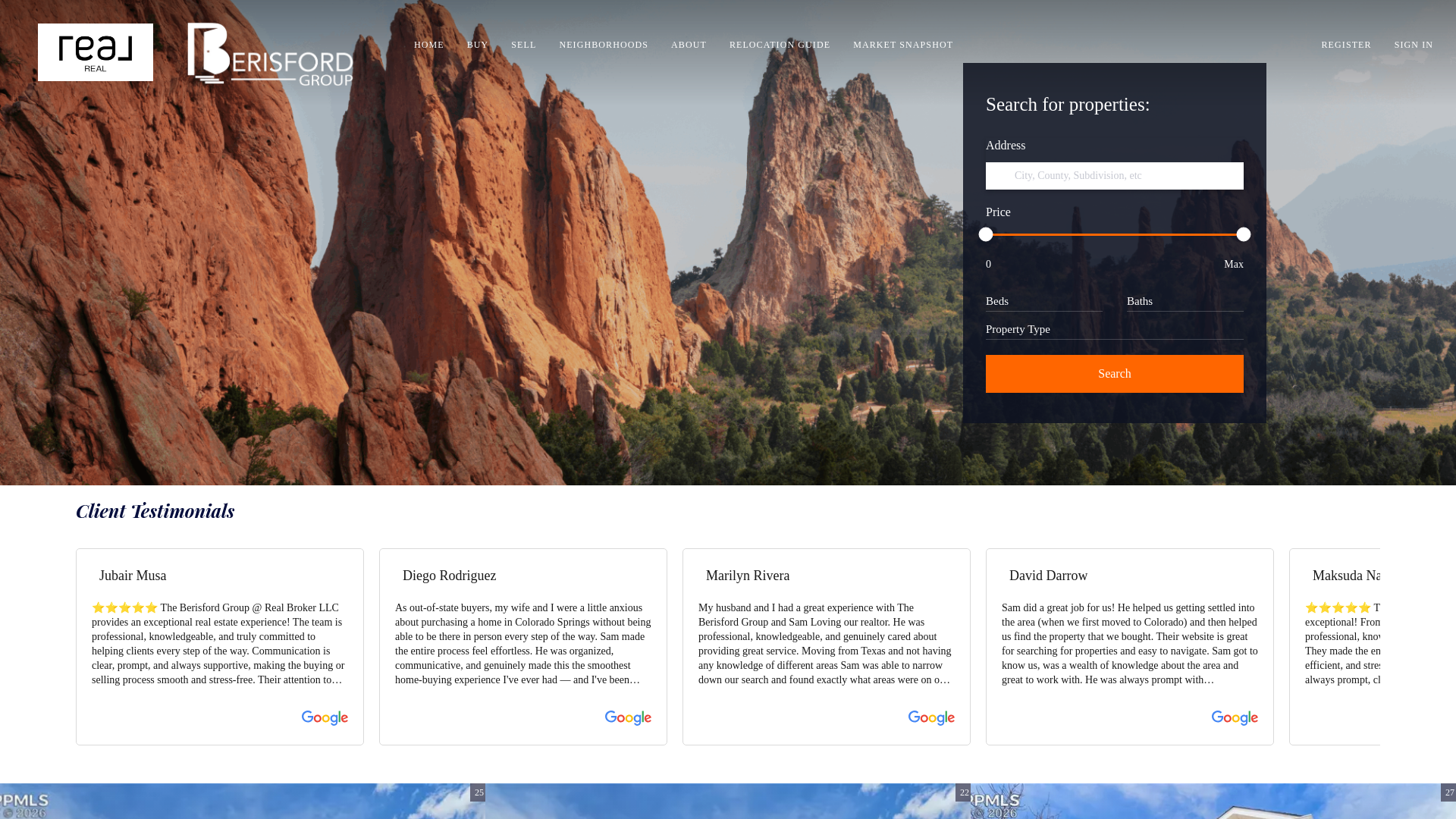 website screenshot of https://berisfordgroup.com/