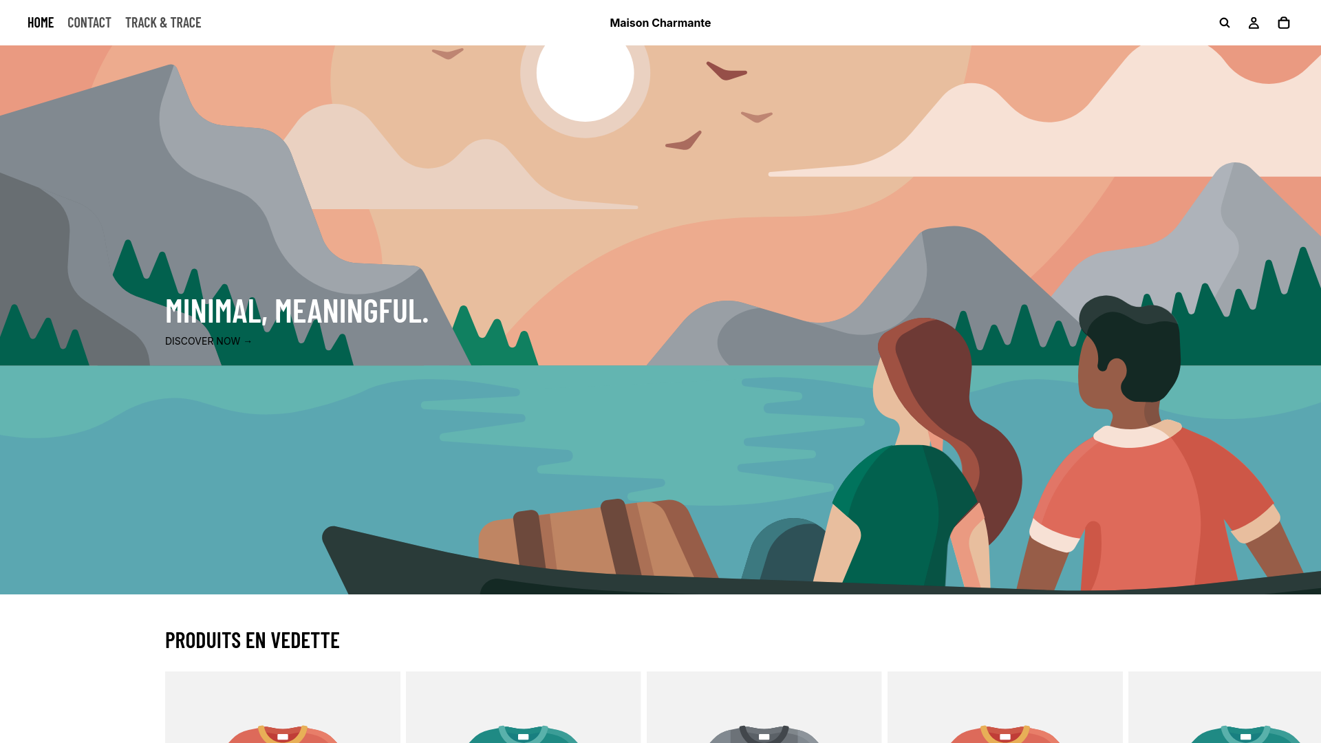website screenshot of https://charmanteparis.fr/