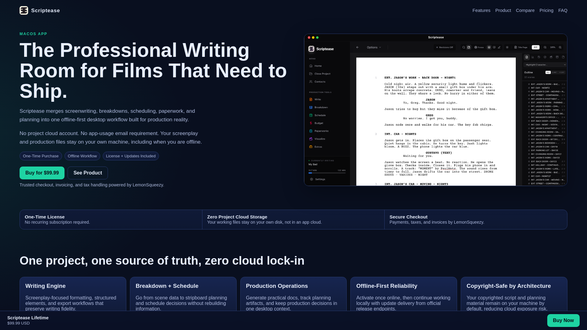 website screenshot of https://scriptease-website.pages.dev/