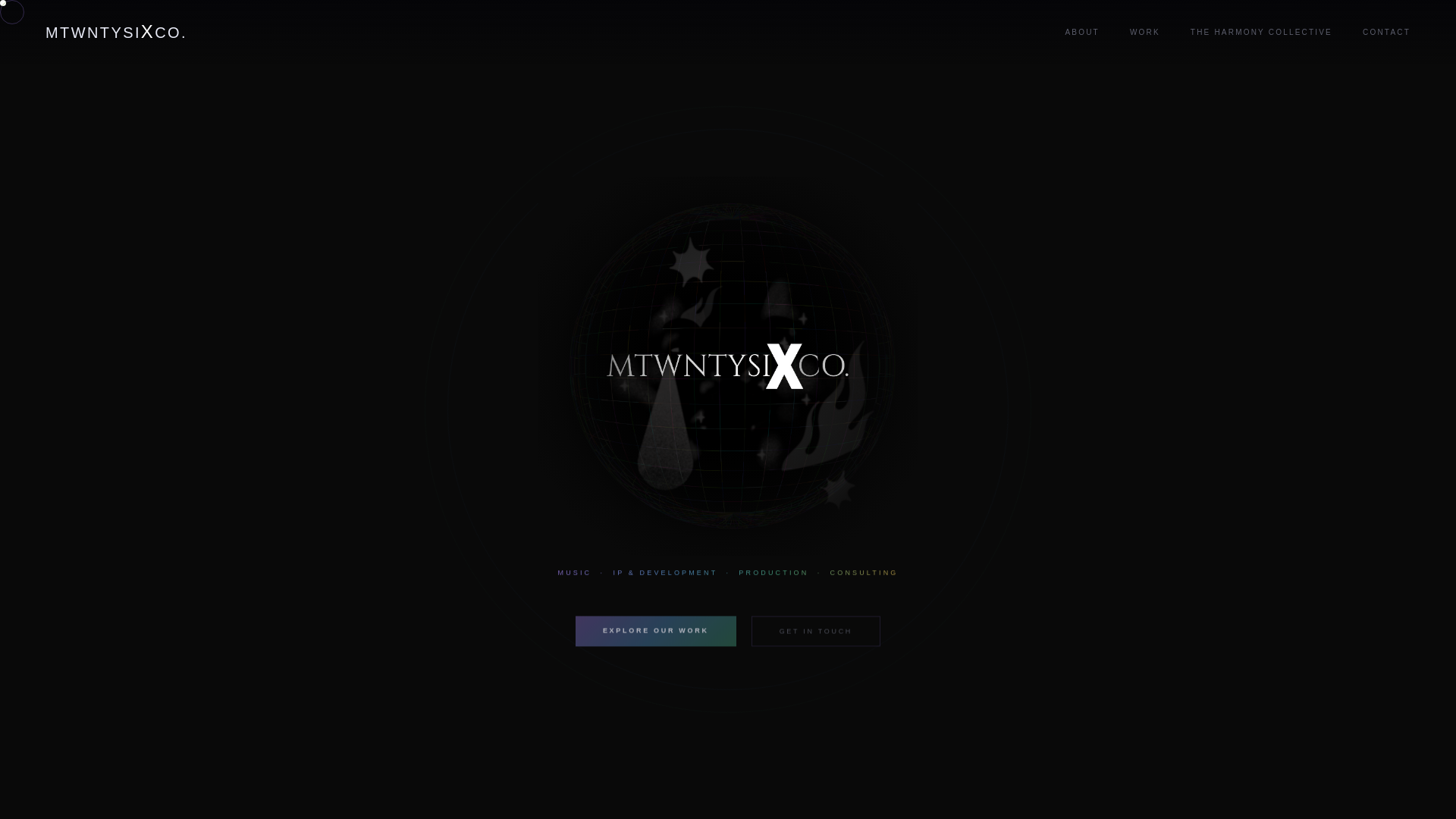 website screenshot of https://mtwntysix.co/