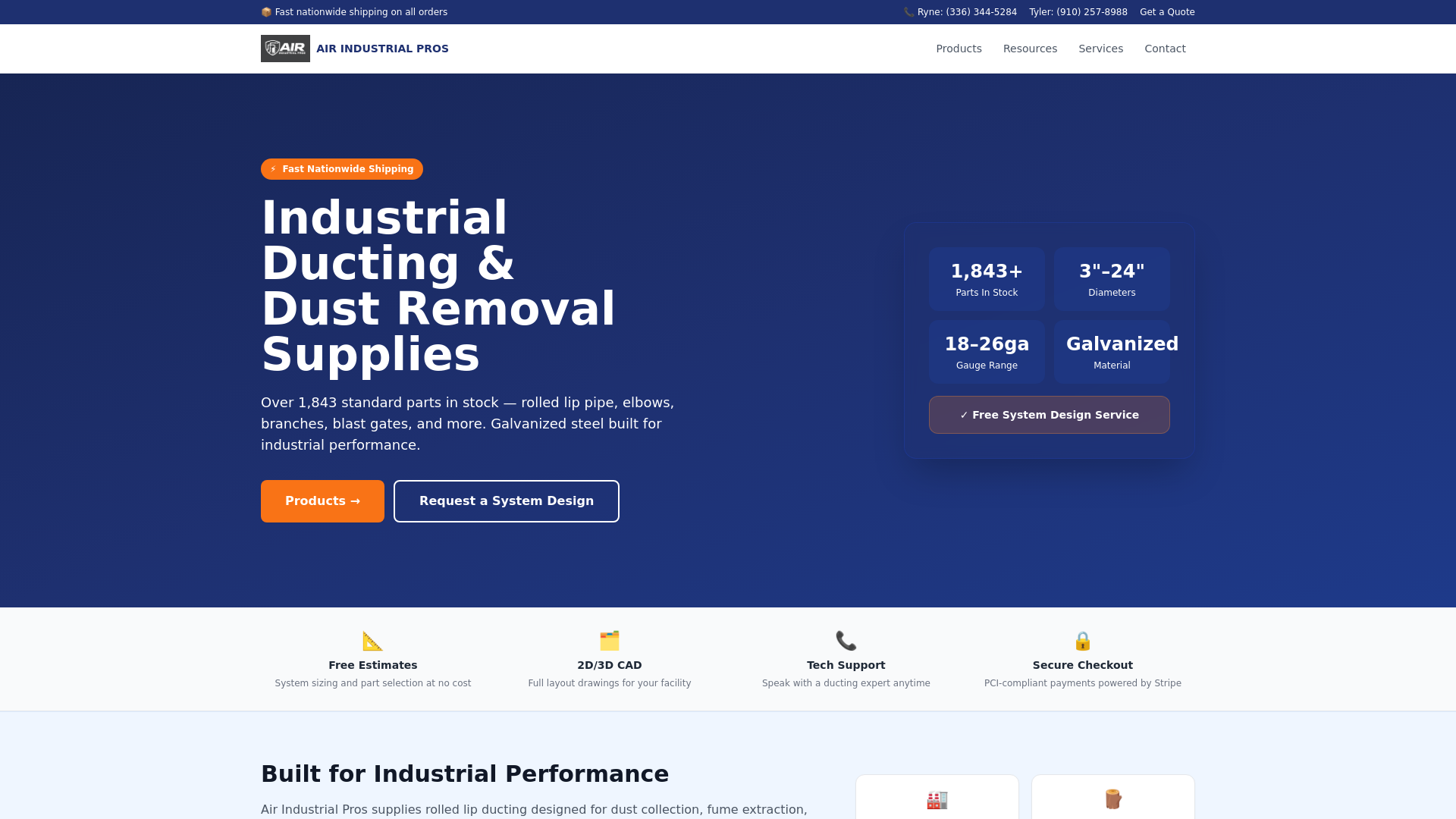 website screenshot of https://airindpros-main.pages.dev/