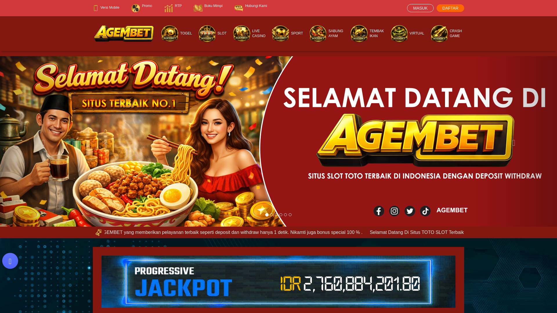 website screenshot of https://agembet.space/