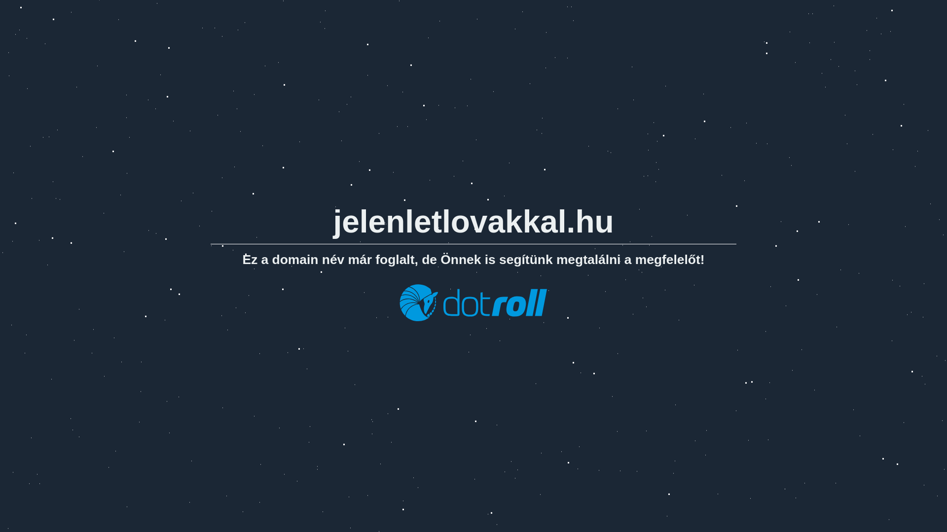 website screenshot of https://jelenletlovakkal.hu/