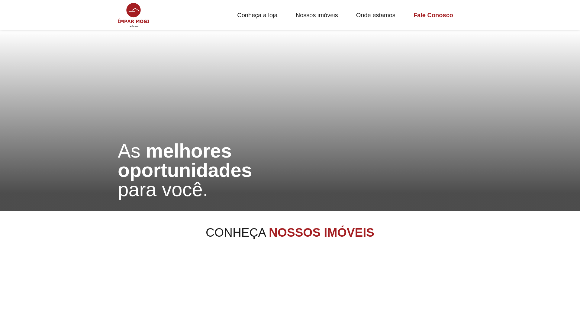 website screenshot of https://imobiliariaimparimoveis.com.br/