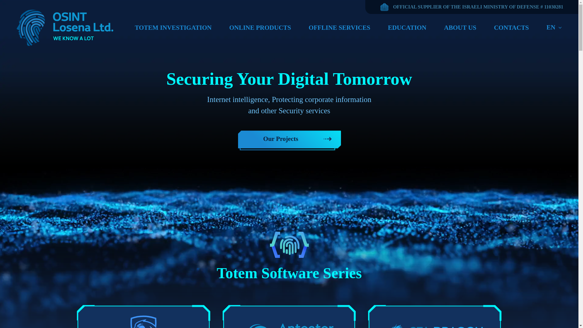 website screenshot of https://www.osint.ltd/