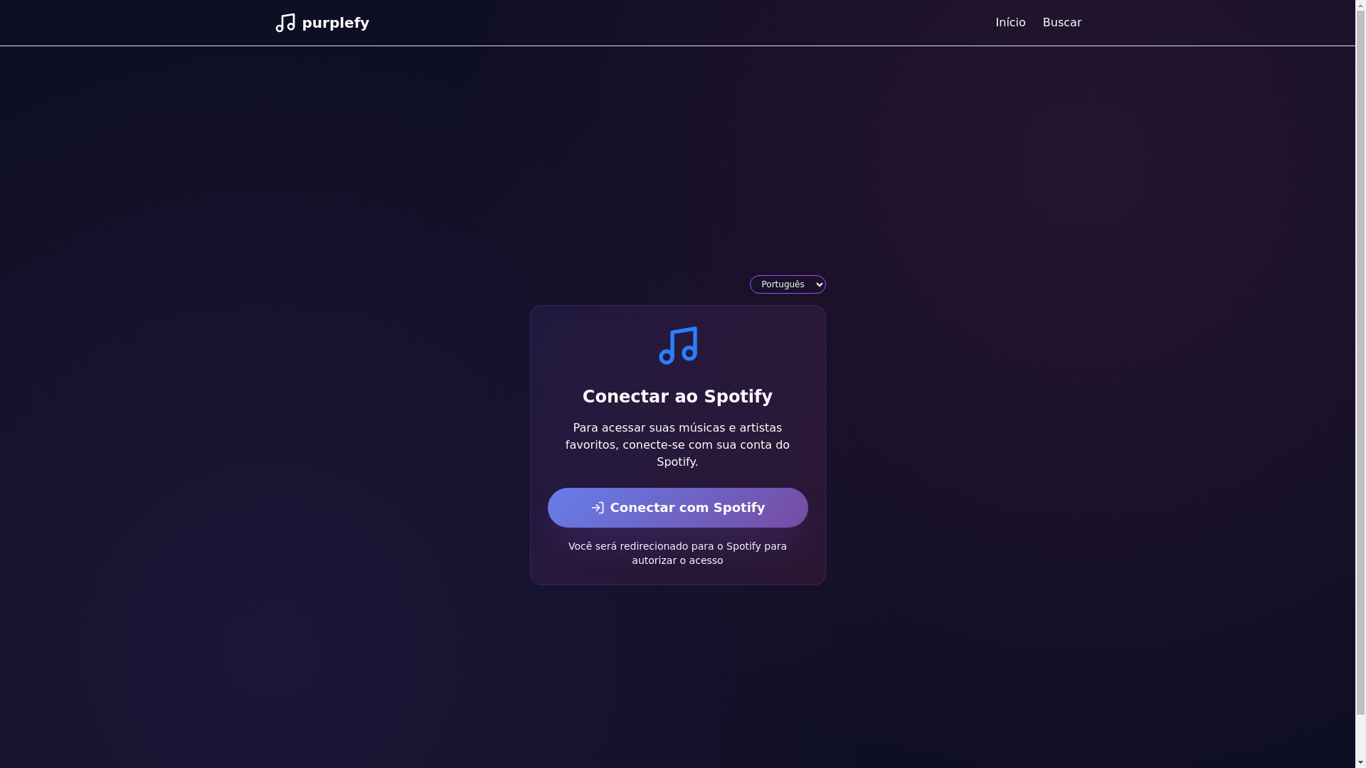 website screenshot of https://purplefy---spotify-api-frontend.pages.dev/