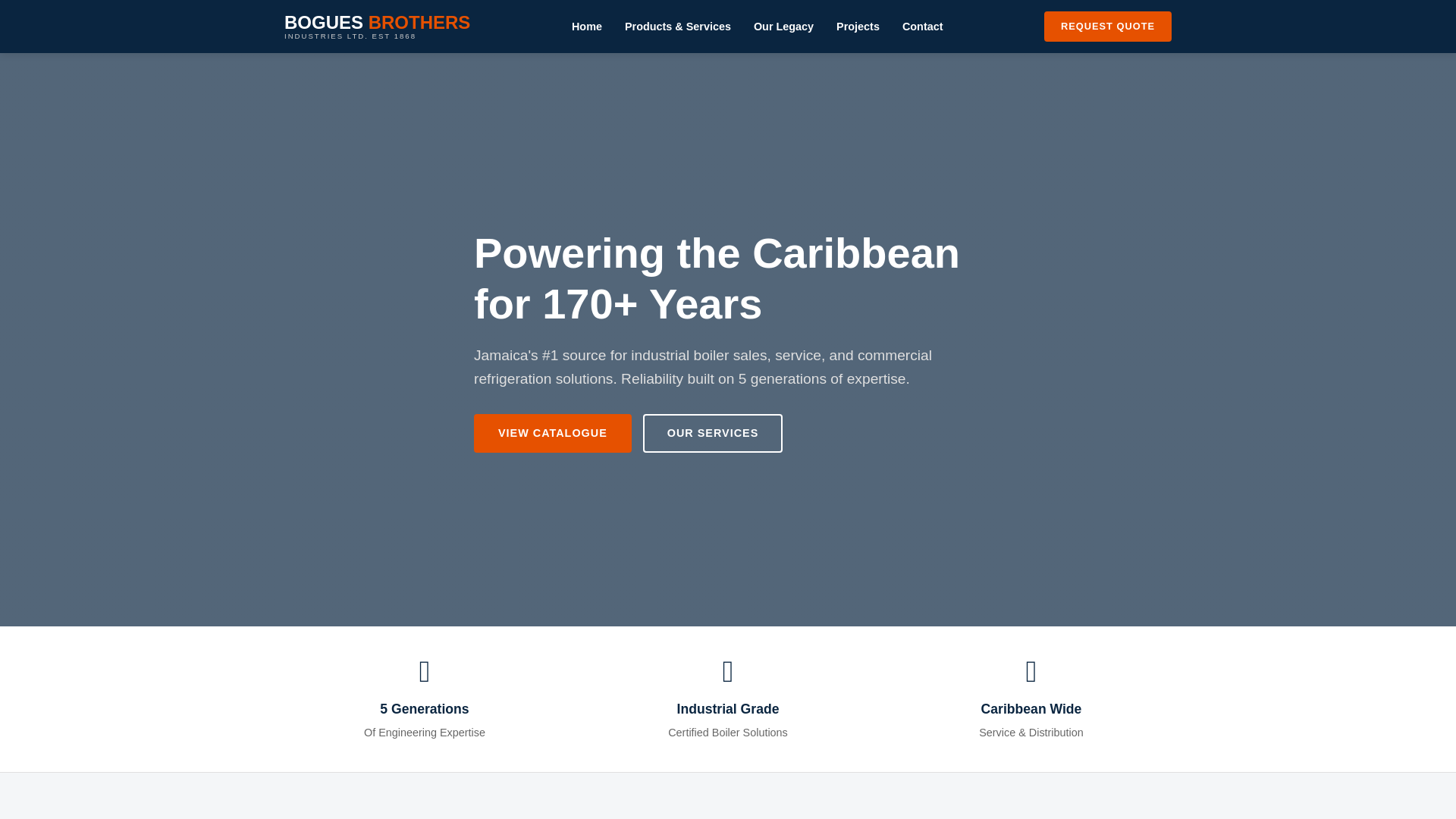 website screenshot of https://broguesbrotherswebsite.pages.dev/