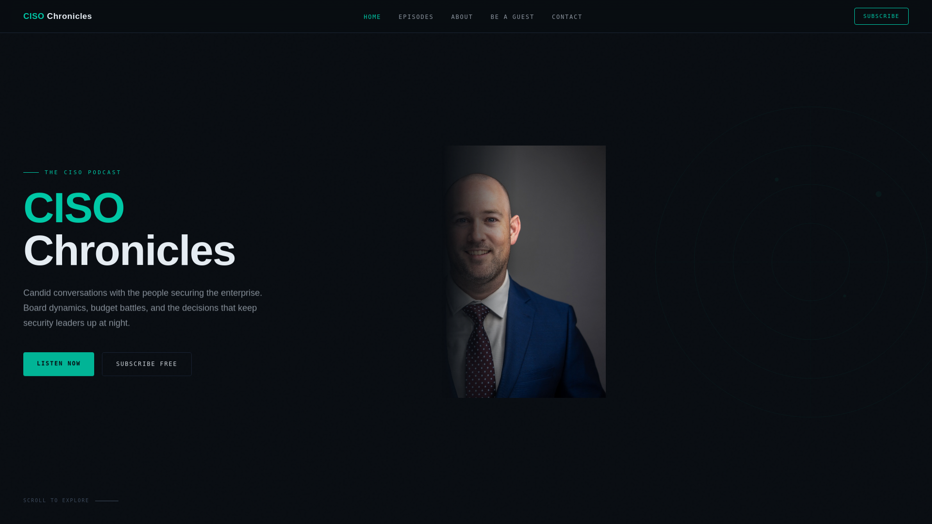 website screenshot of https://cisochronicles.pages.dev/
