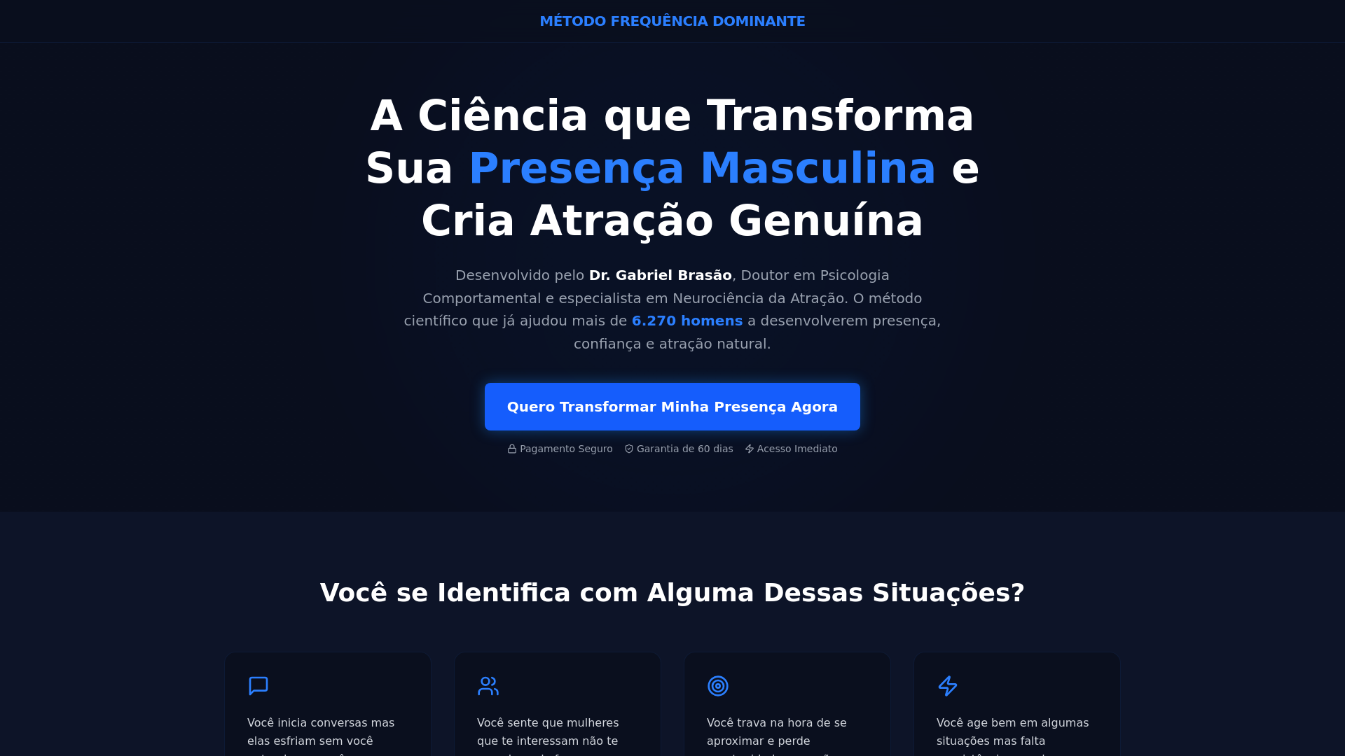 website screenshot of https://frequenciadominante.com