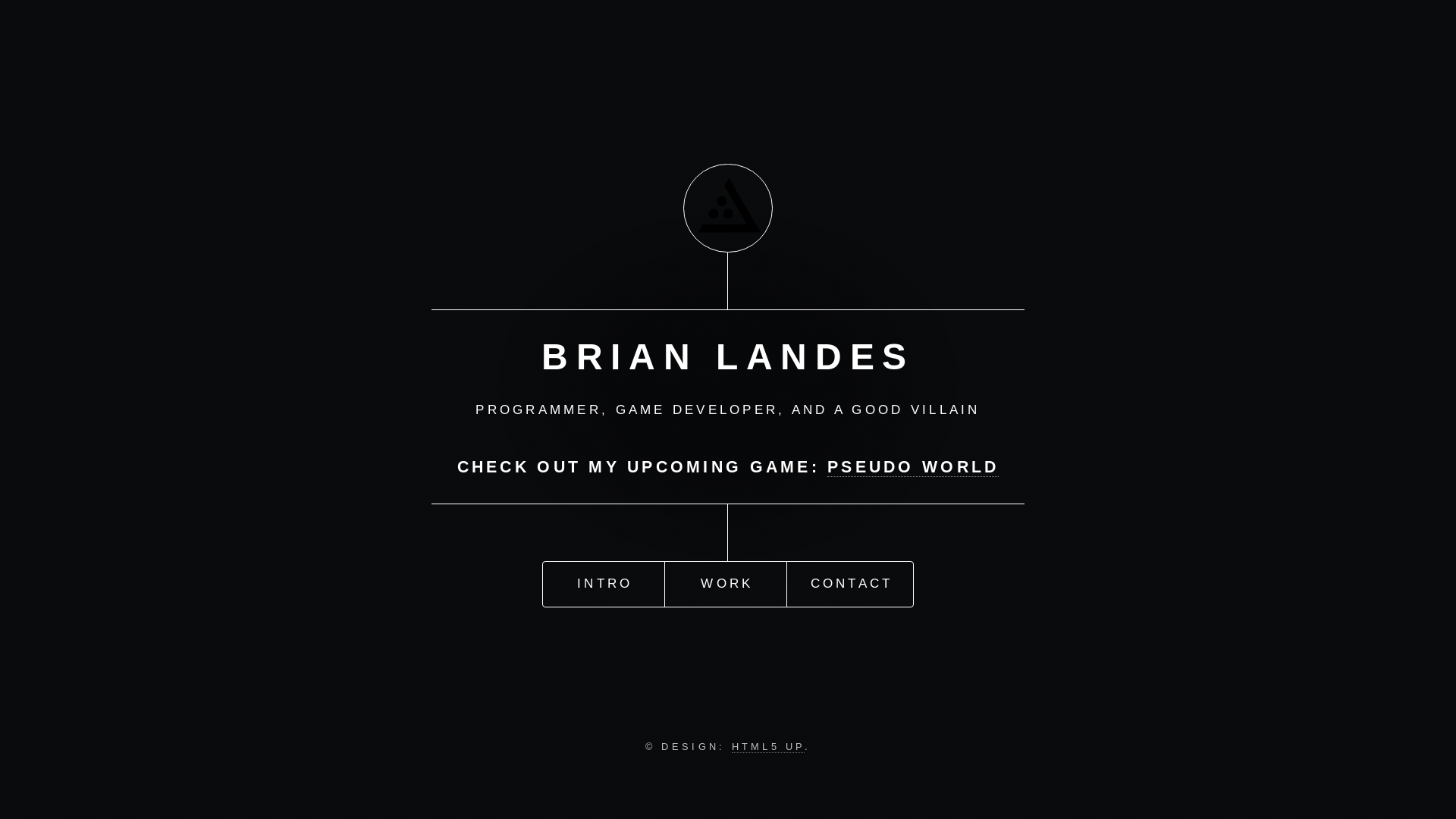 website screenshot of https://brianlandescom.pages.dev/