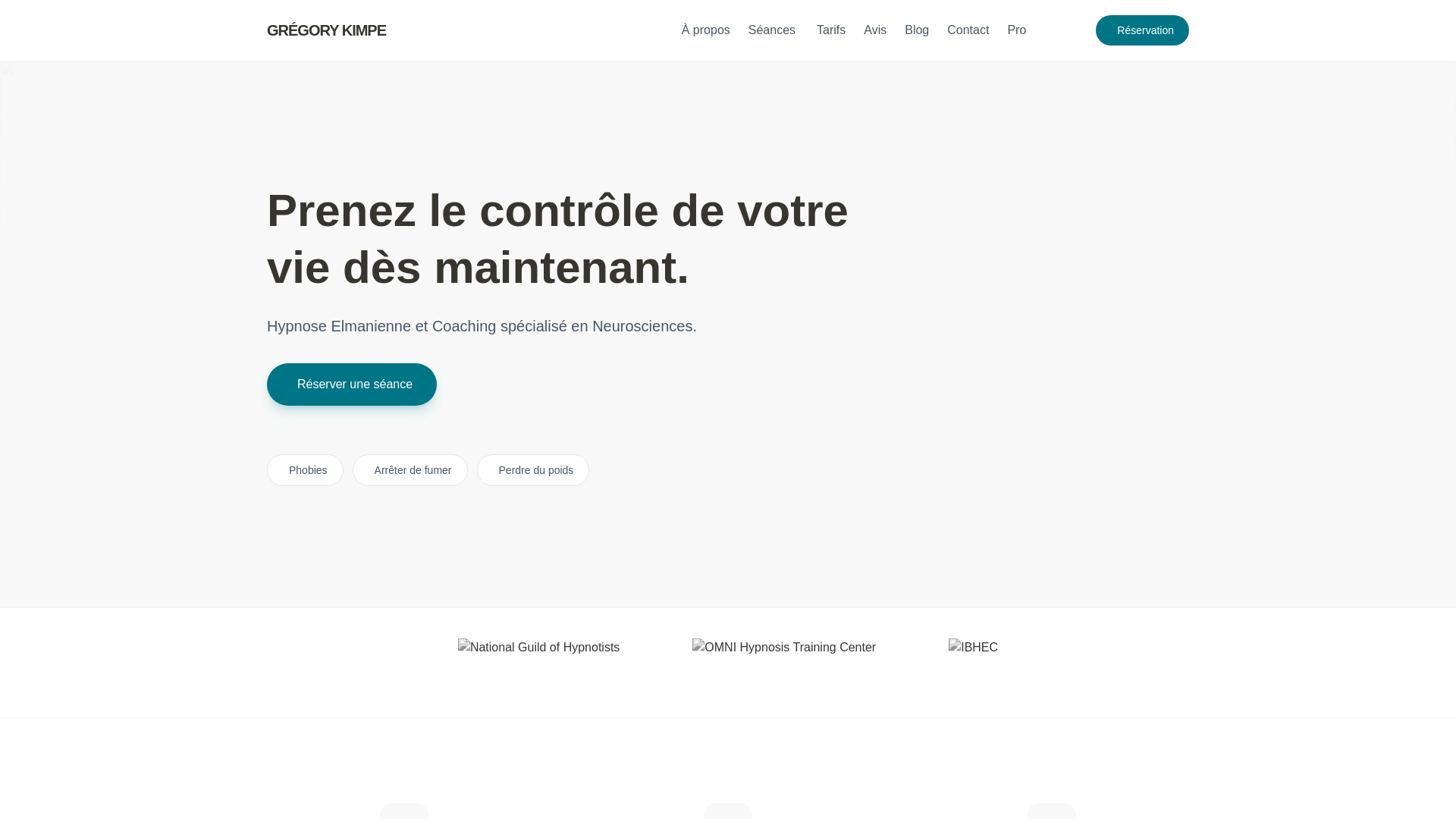 website screenshot of https://gregorykimpe-site.pages.dev/