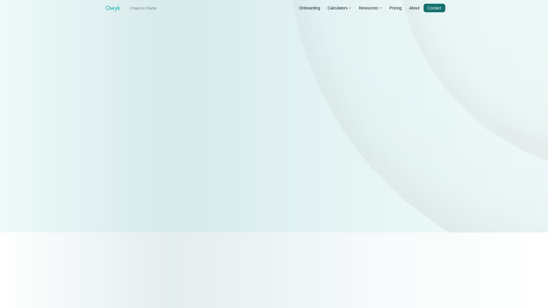 website screenshot of https://qwyk-intel.pages.dev/