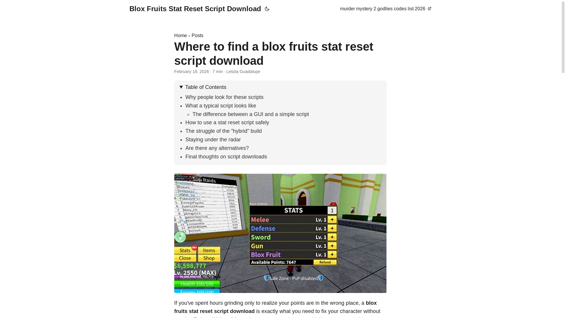website screenshot of https://blox-fruits-stat-reset-script-download.pages.dev/