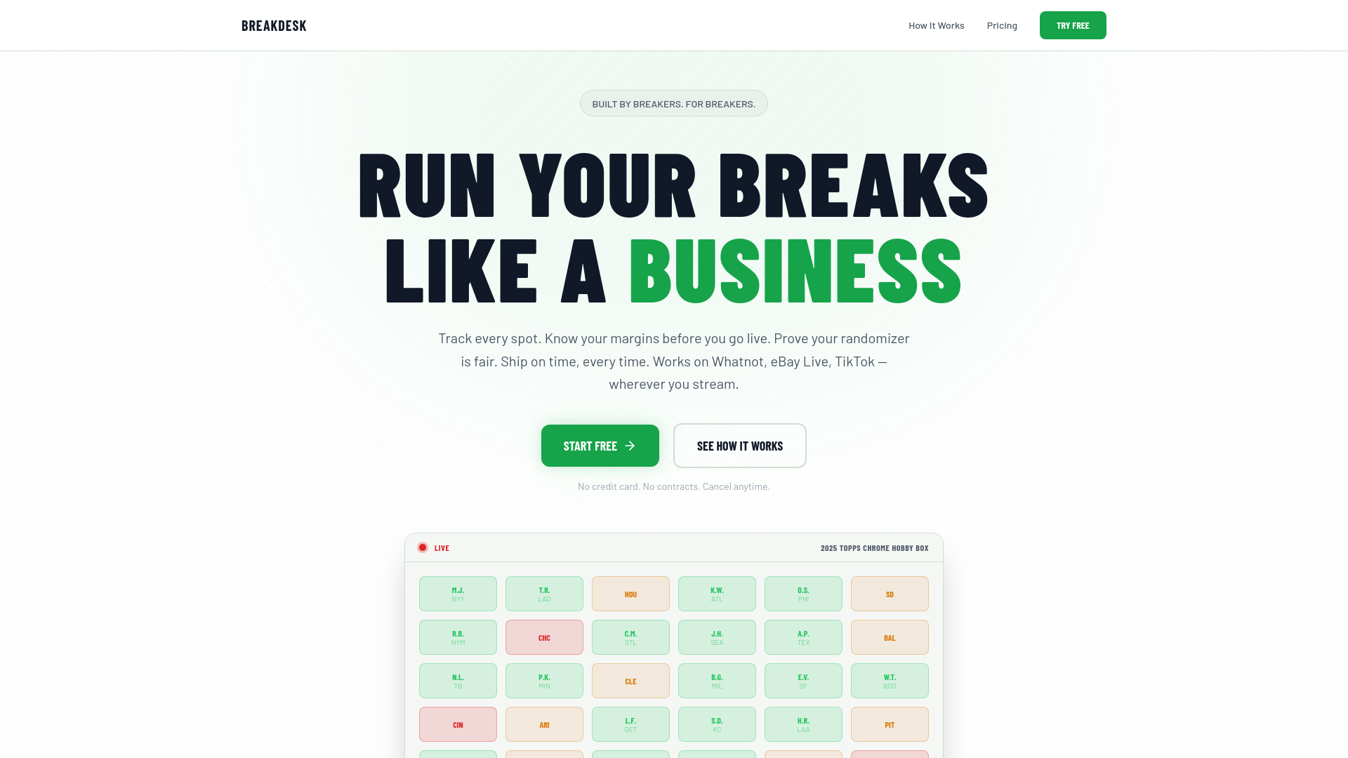 website screenshot of https://breakdesk.org