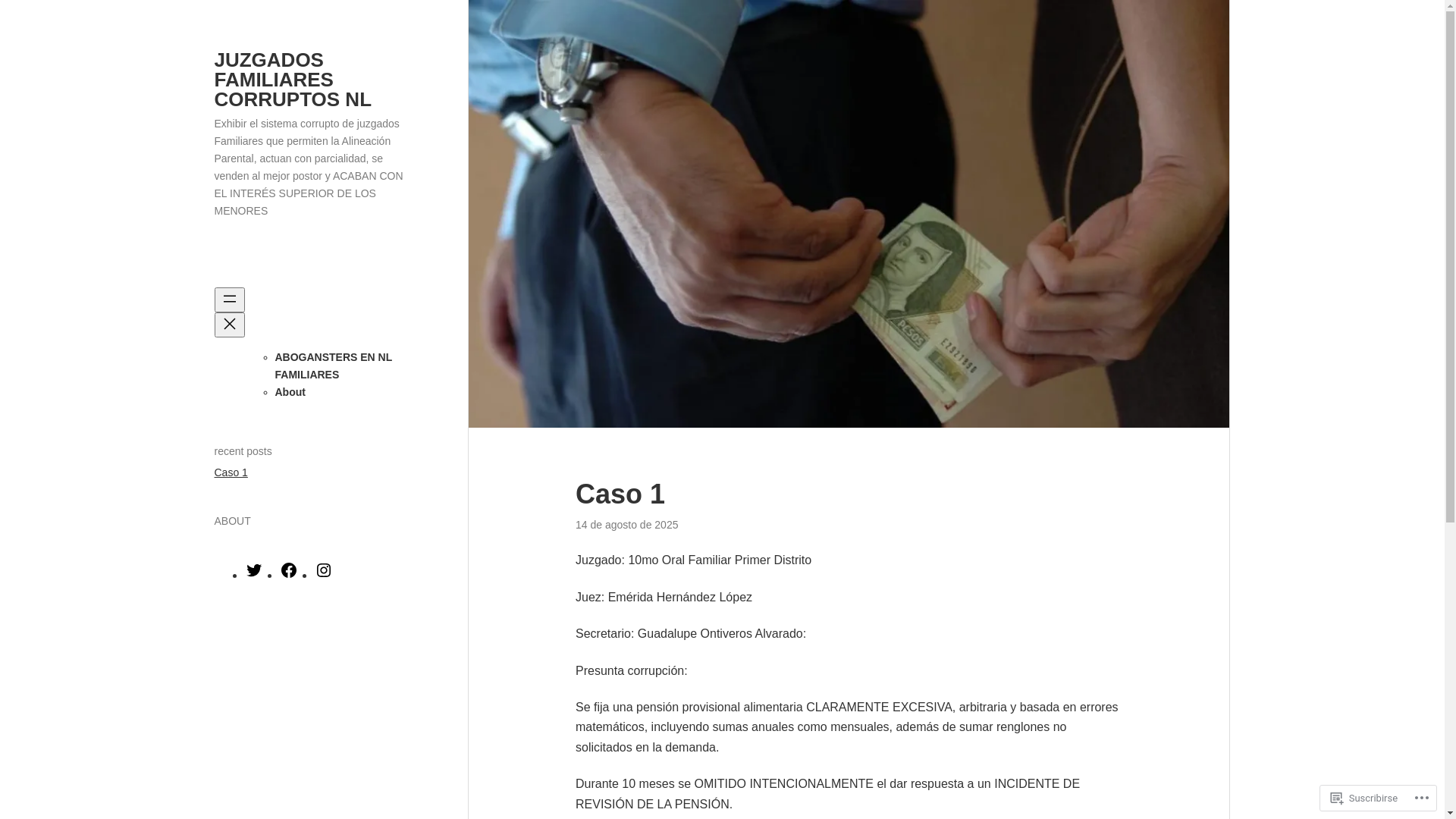 website screenshot of https://juzgadosfamiliarescorruptosnl.blog/