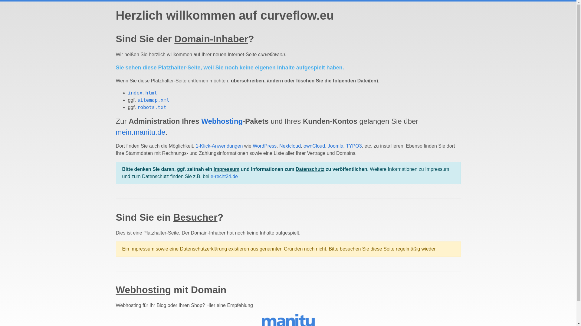 website screenshot of https://curveflow.eu/