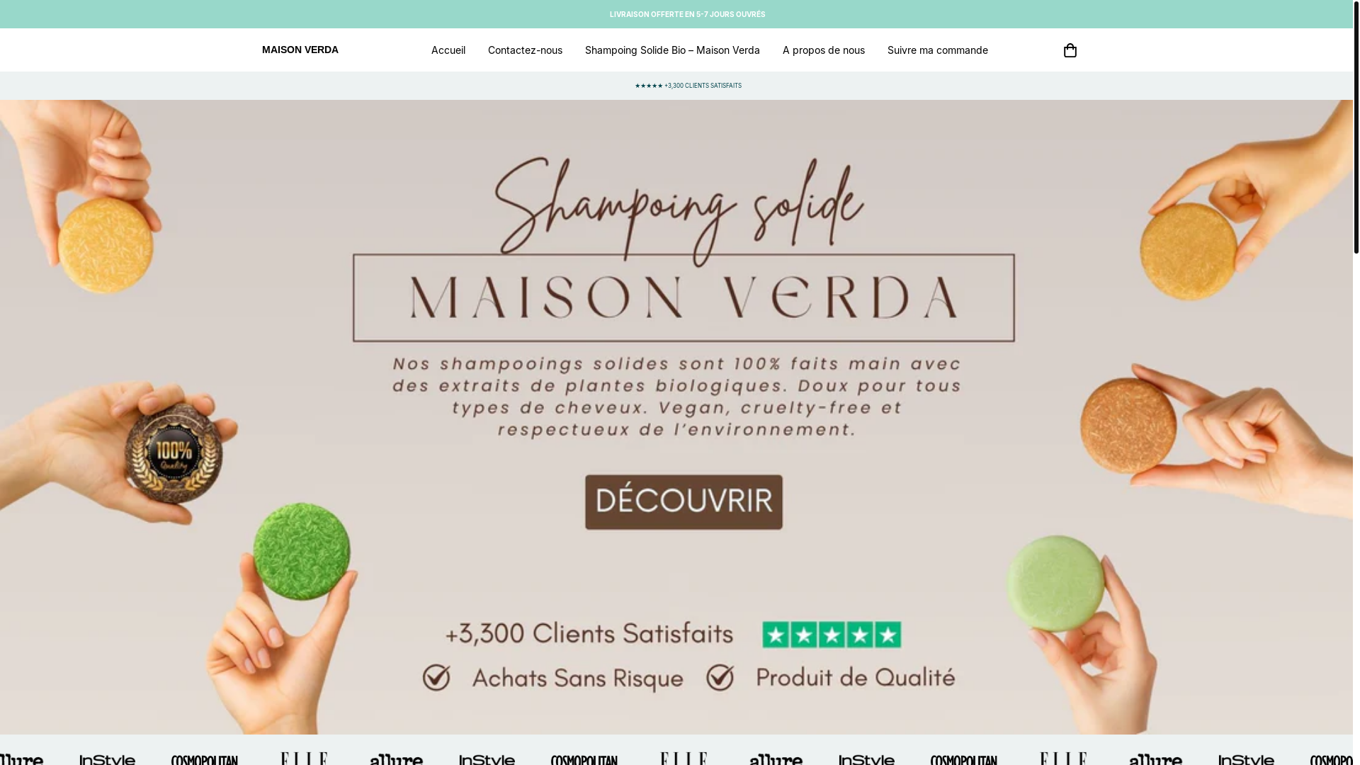 website screenshot of https://maison-verda.com/