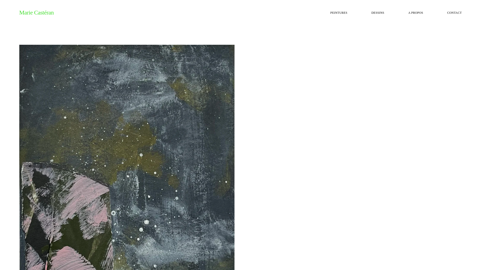 website screenshot of https://mariecasteran.com/