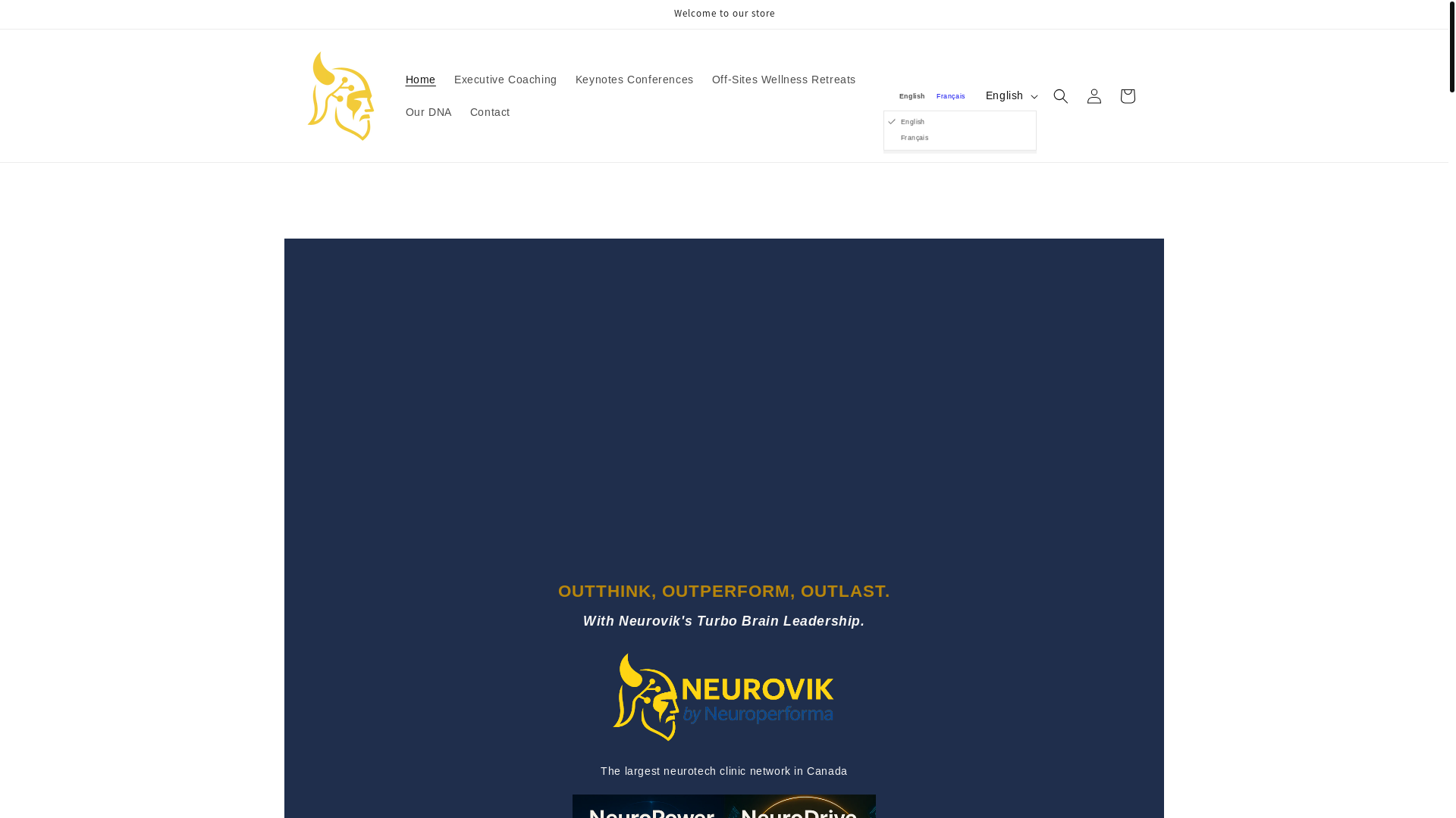 website screenshot of https://methodeneurodrive.com/