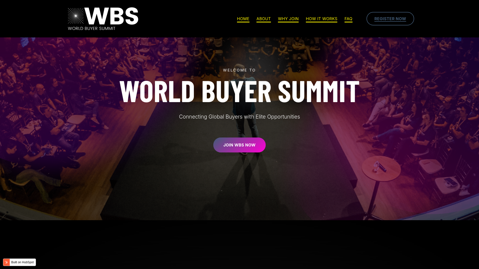 website screenshot of https://meetworldbuyersummit.com/