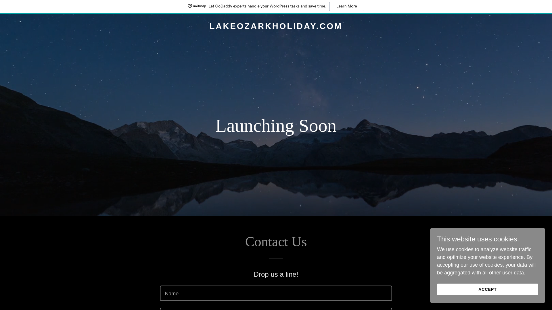 website screenshot of https://lakeozarkholiday.com/