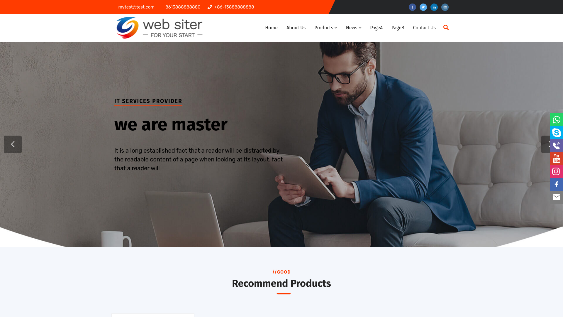website screenshot of https://coresightsourcing.com