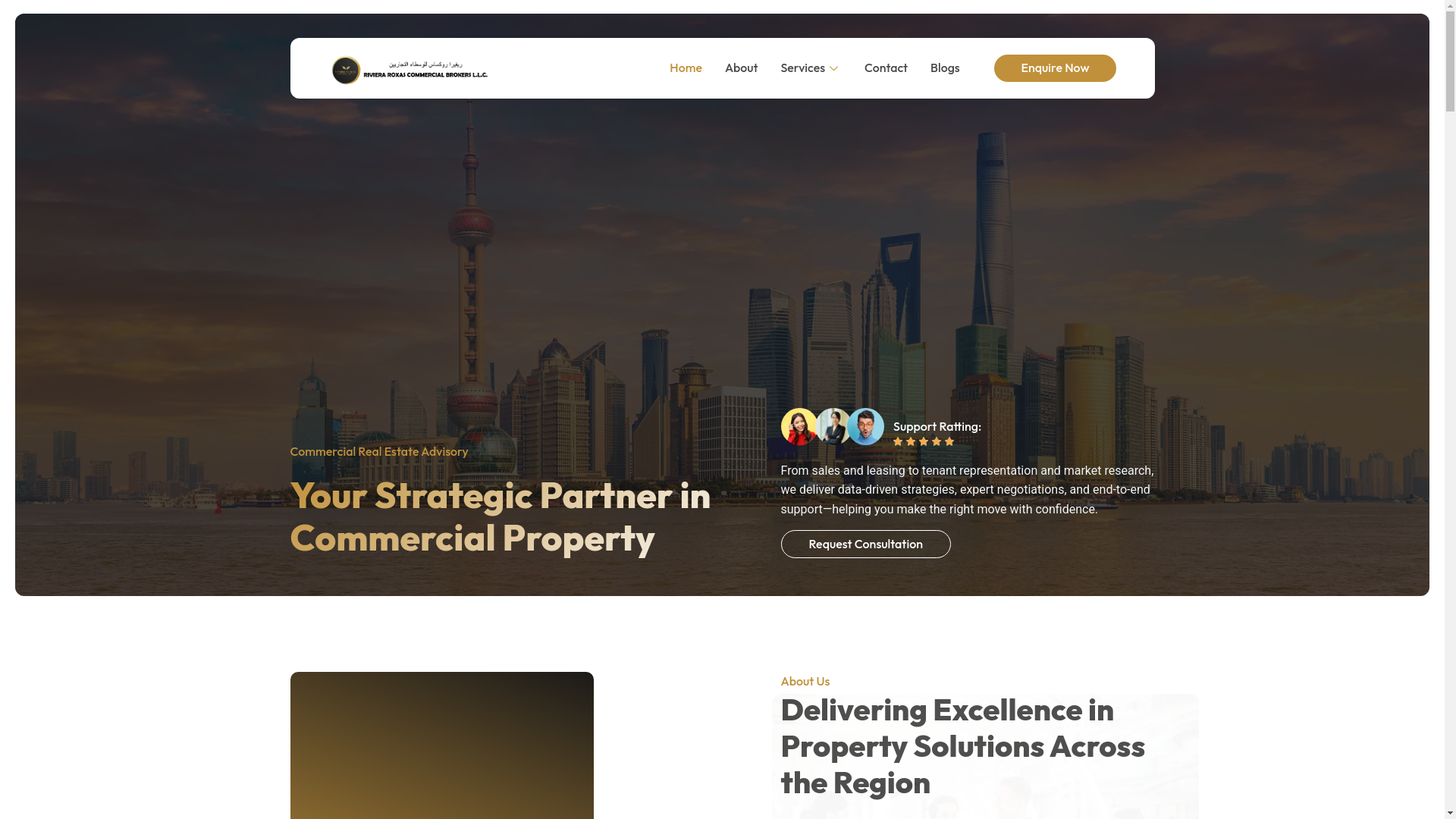 website screenshot of https://rivieraroxas.com/