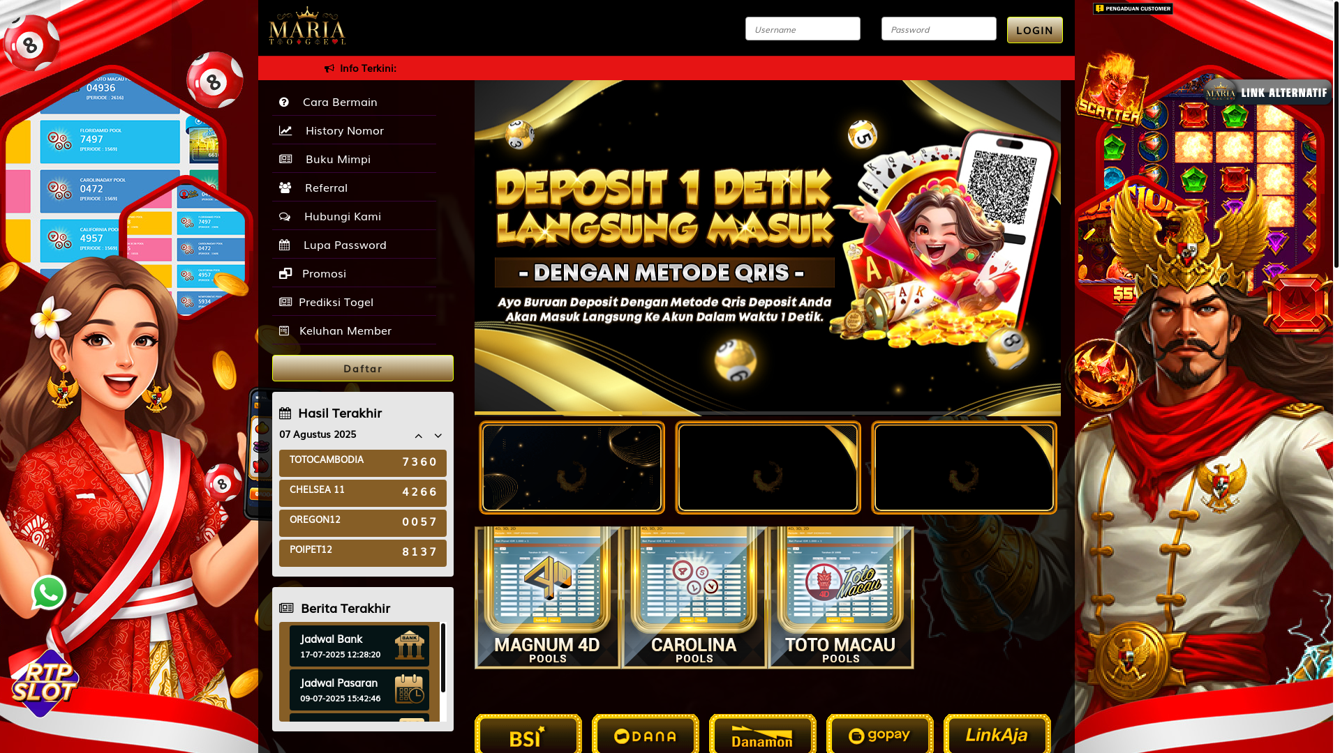 website screenshot of https://maria33327.com/