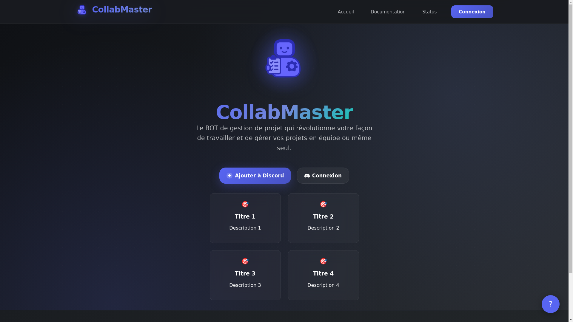 website screenshot of https://collabmaster.eu
