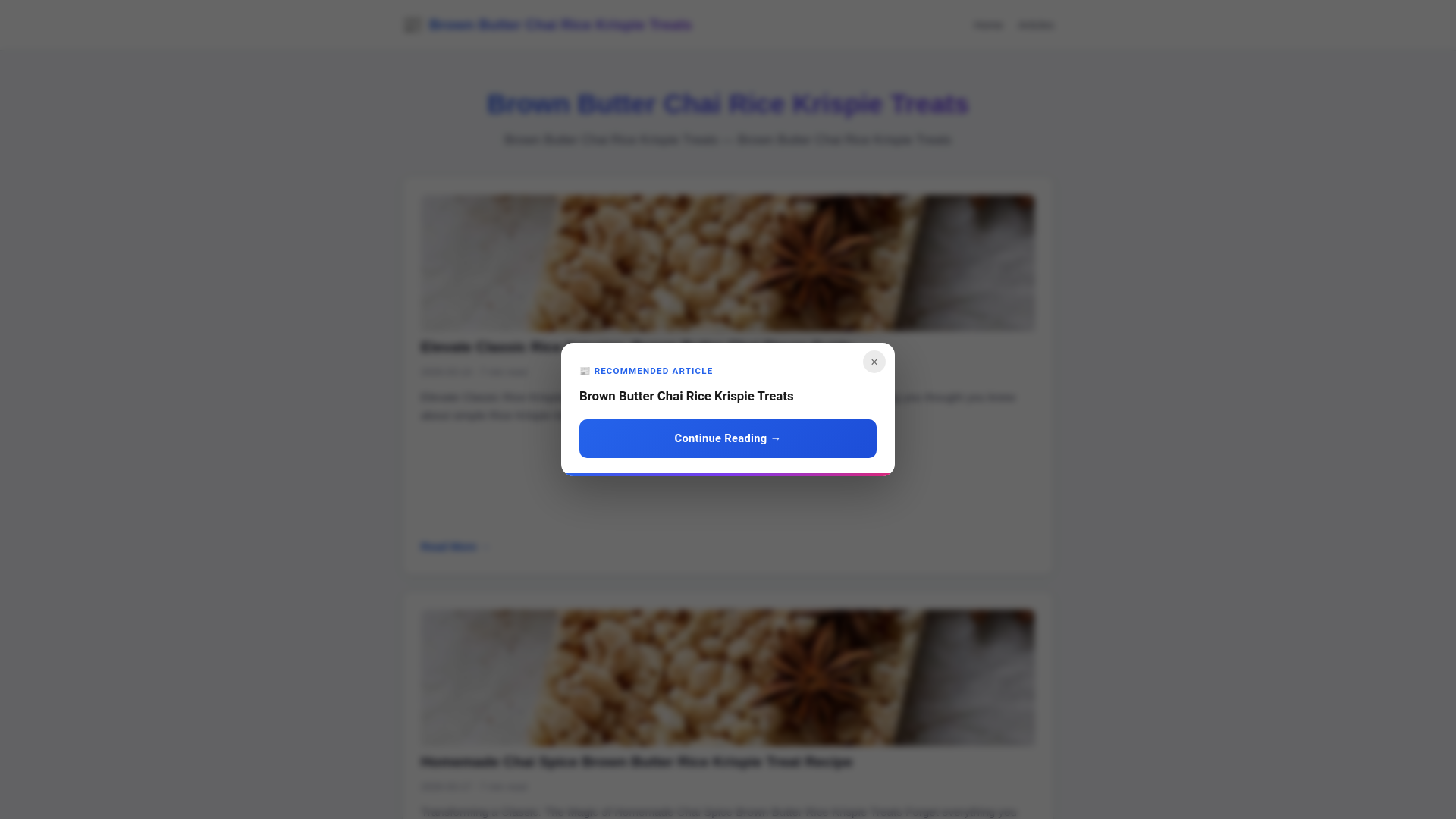 website screenshot of https://brown-butter-chai-rice-krispie-treats.pages.dev/
