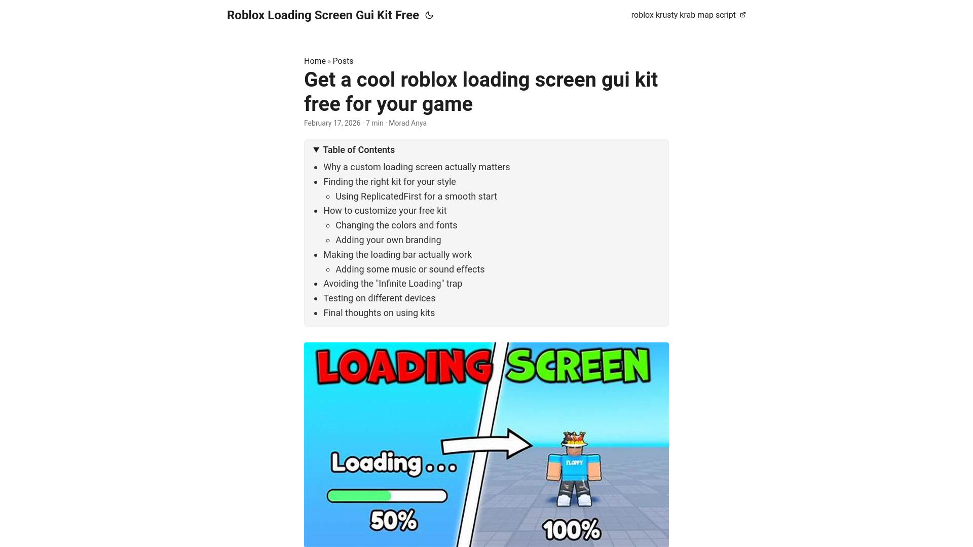 website screenshot of https://roblox-loading-screen-gui-kit-free.pages.dev/