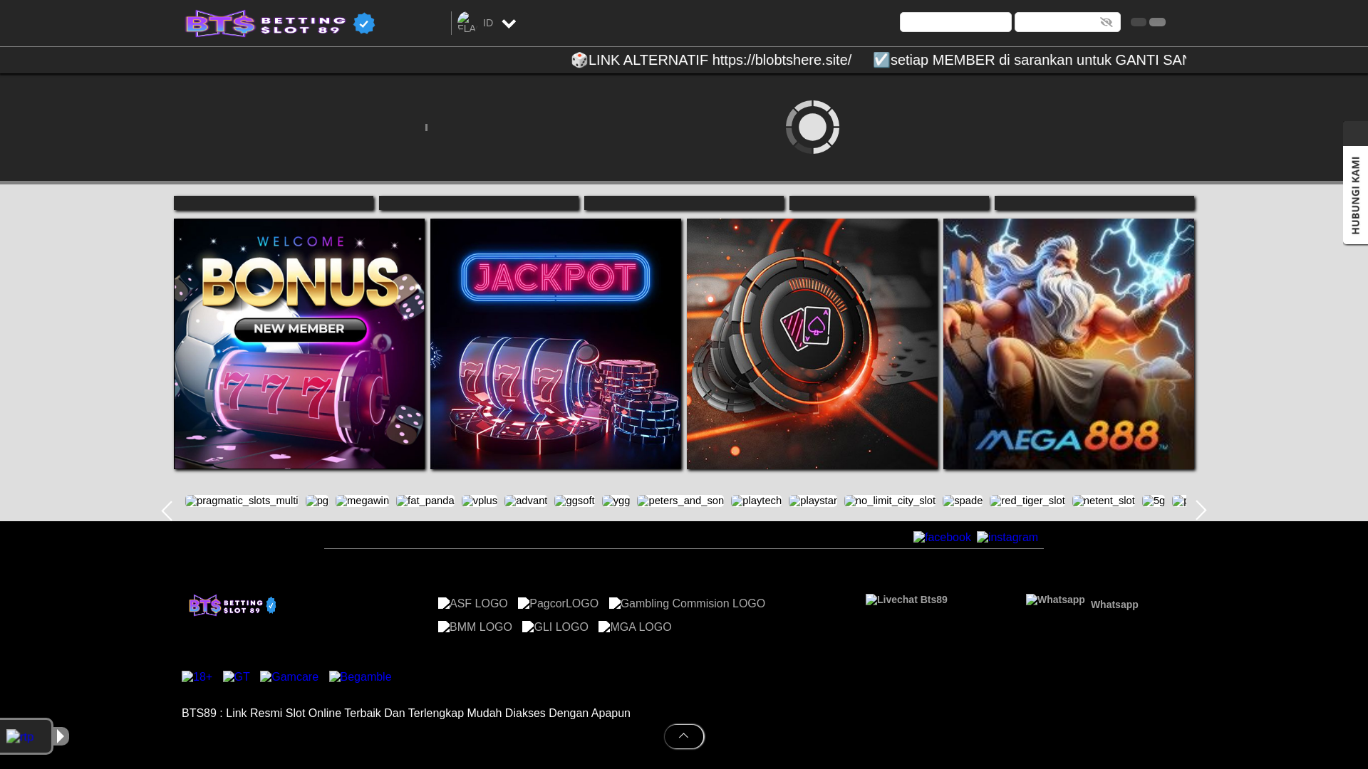 website screenshot of https://bts89-work.com/