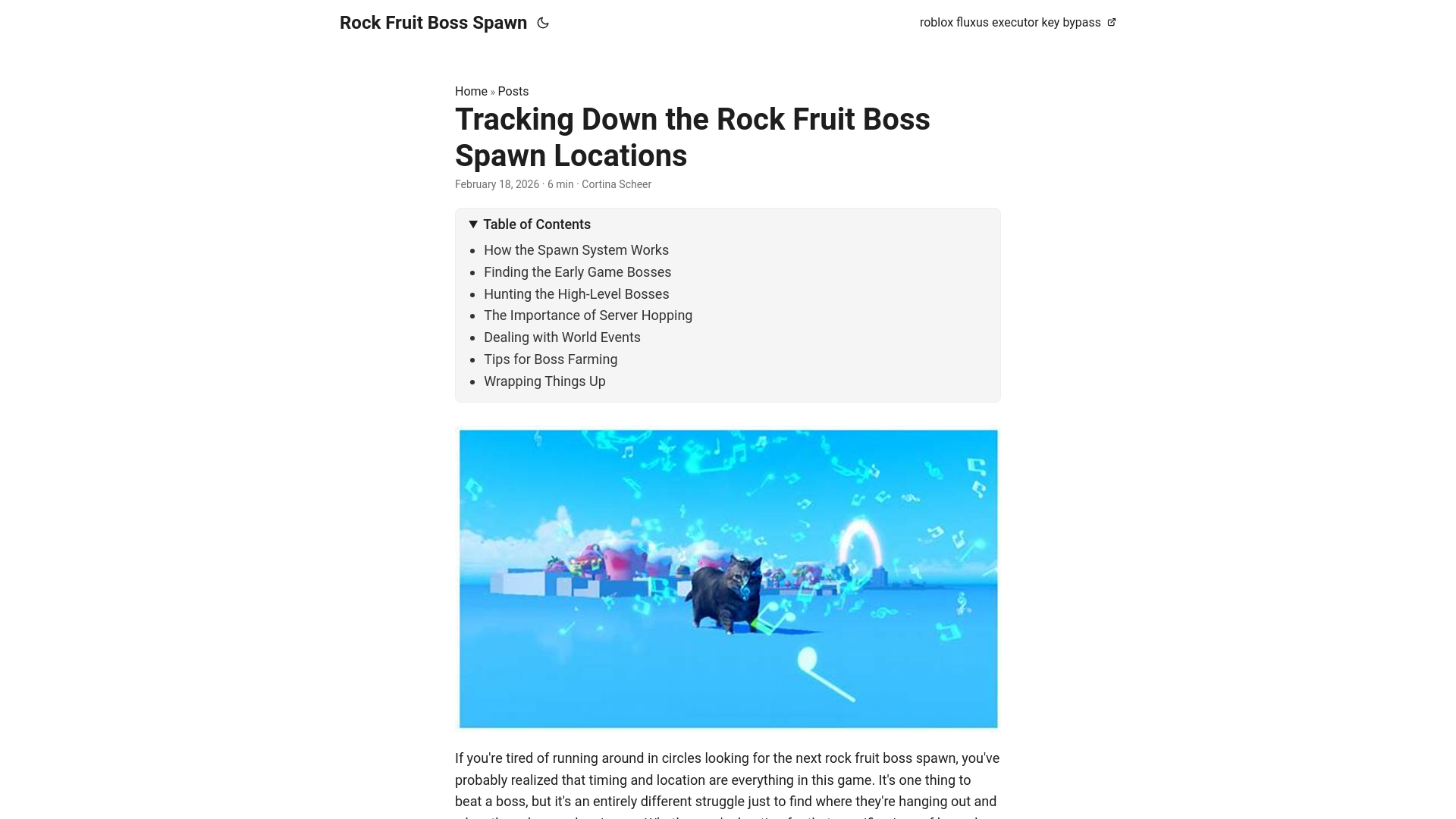 website screenshot of https://rock-fruit-boss-spawn.pages.dev/