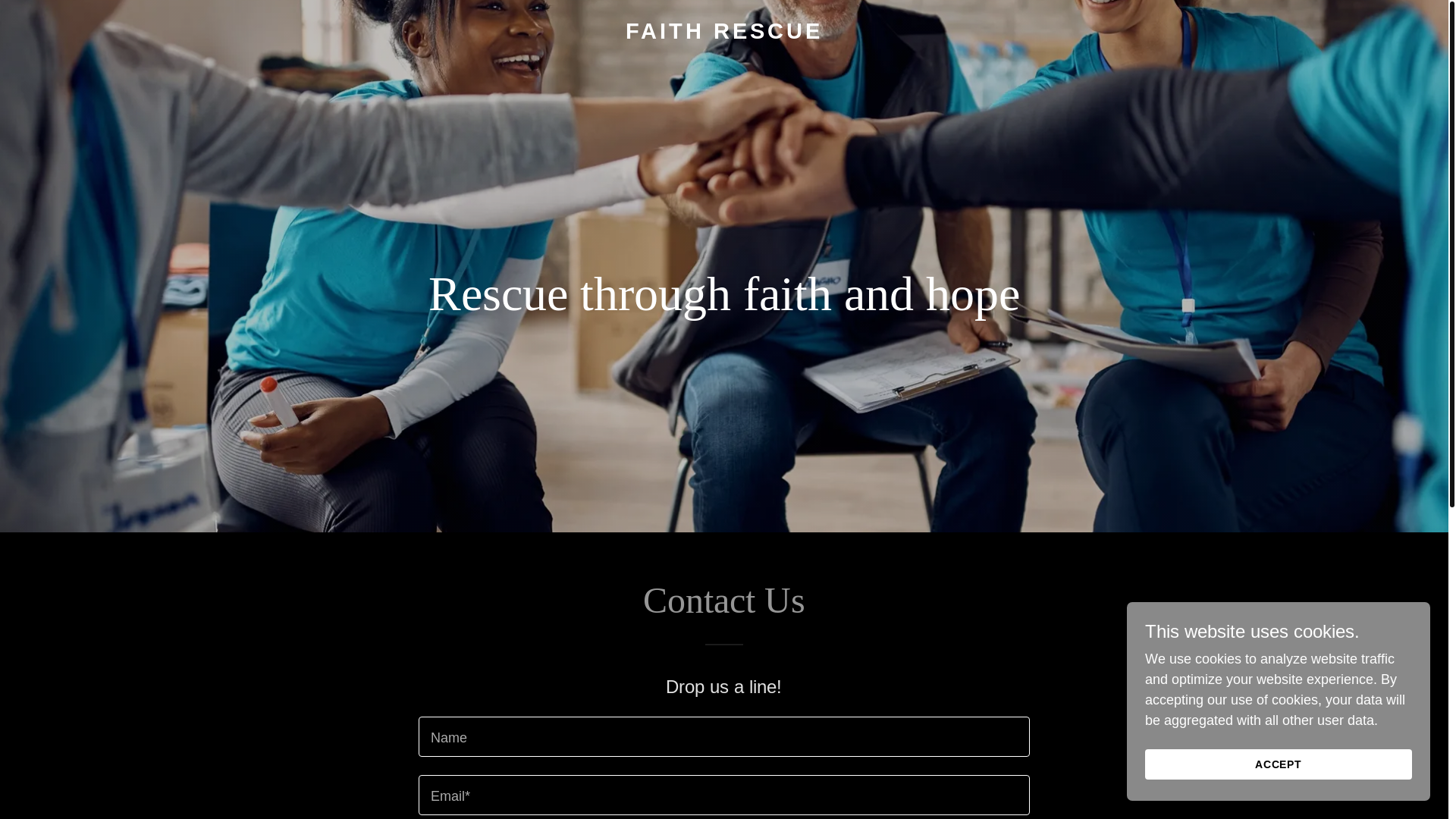 website screenshot of https://faithrescue.ai/