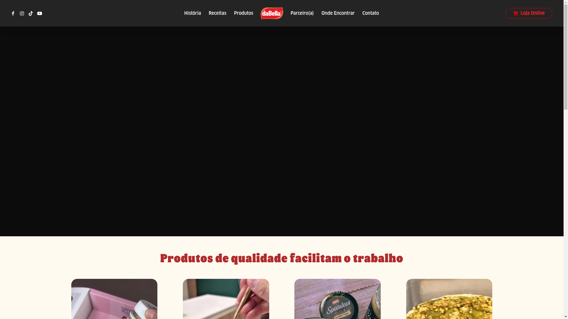 website screenshot of https://dabellaoficial.com.br/