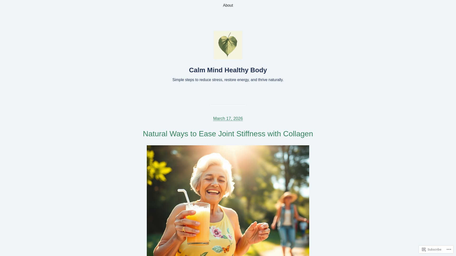 website screenshot of https://livekindwellness.blog/