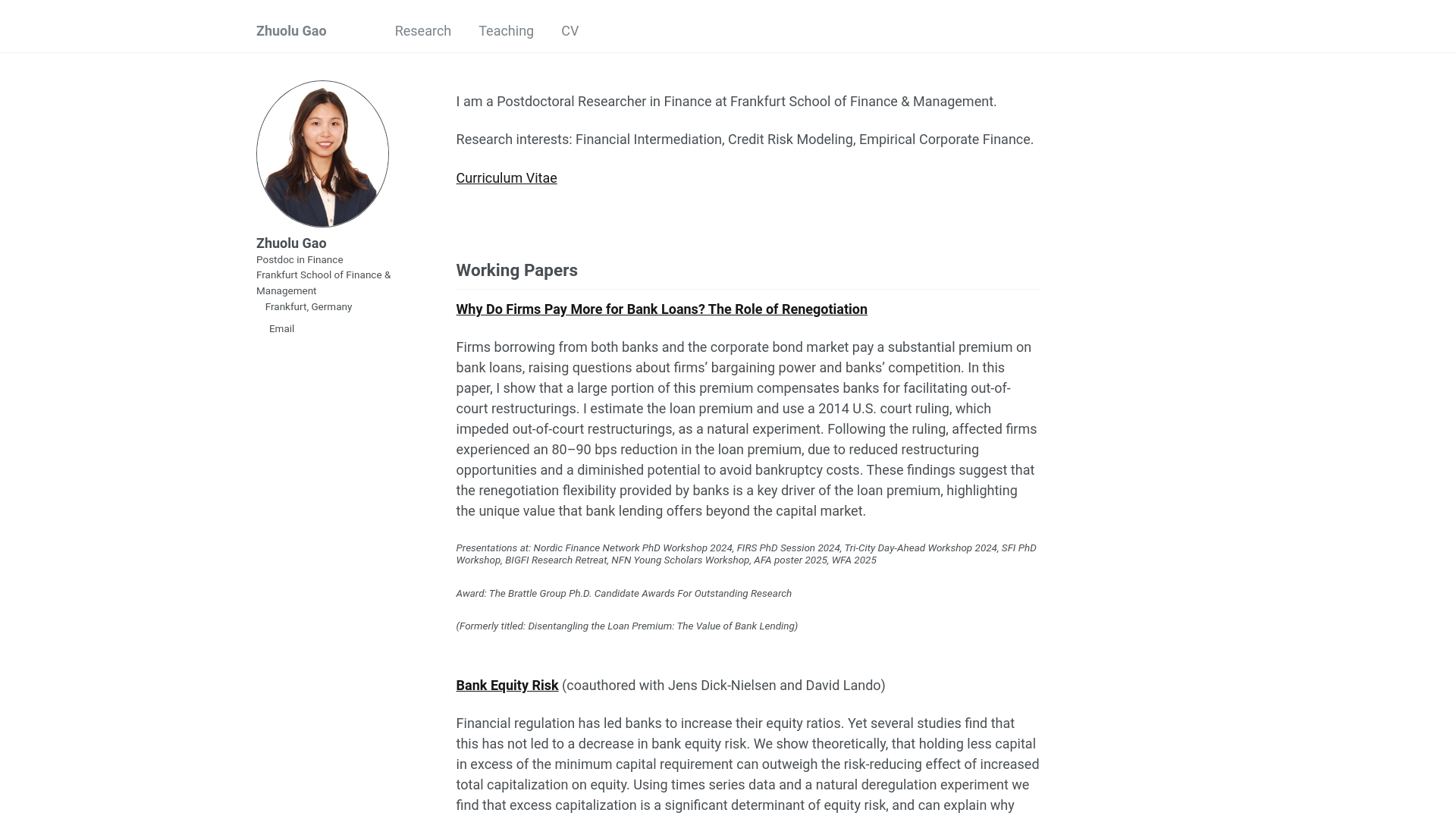 website screenshot of https://zhuolugao.pages.dev/