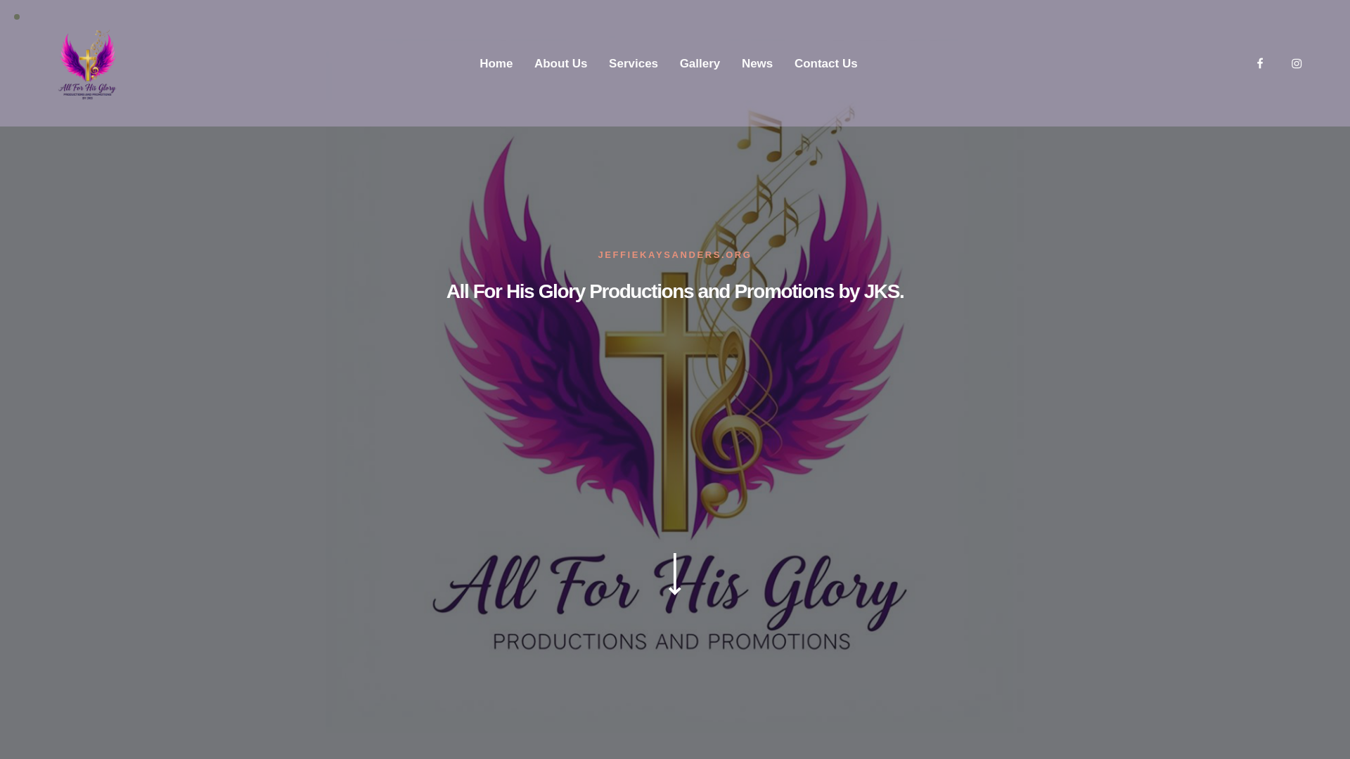 website screenshot of https://jeffiekaysanders.org/