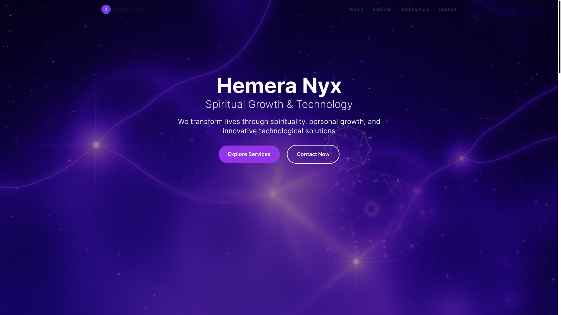 website screenshot of https://hemeranyxllc.com/