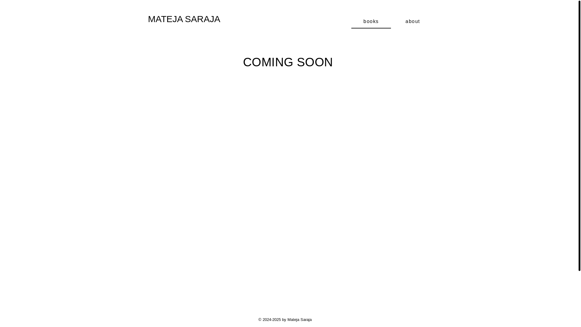 website screenshot of https://mateja-saraja.com/