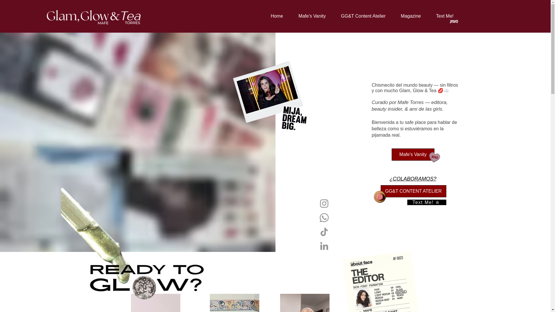 website screenshot of https://glamglowtea.com/