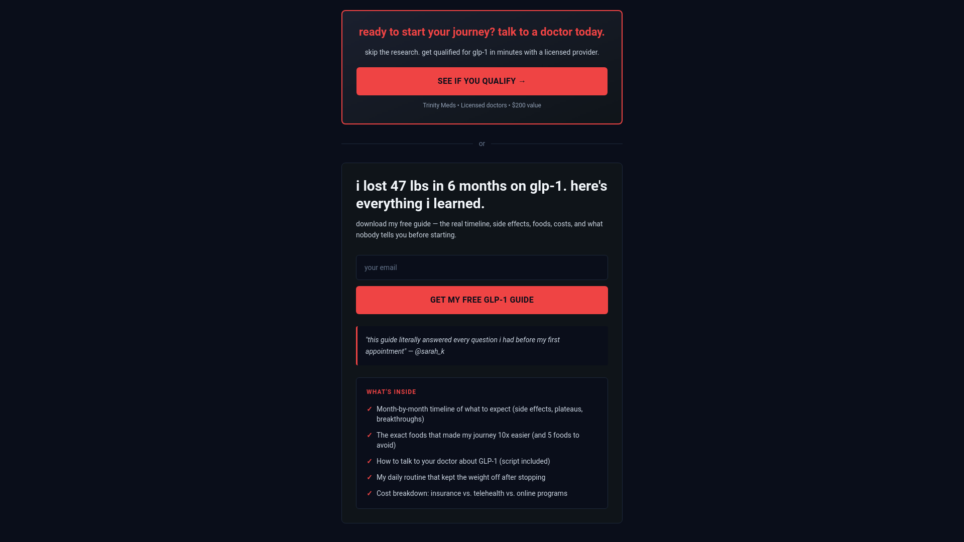 website screenshot of https://peptidesimple.org