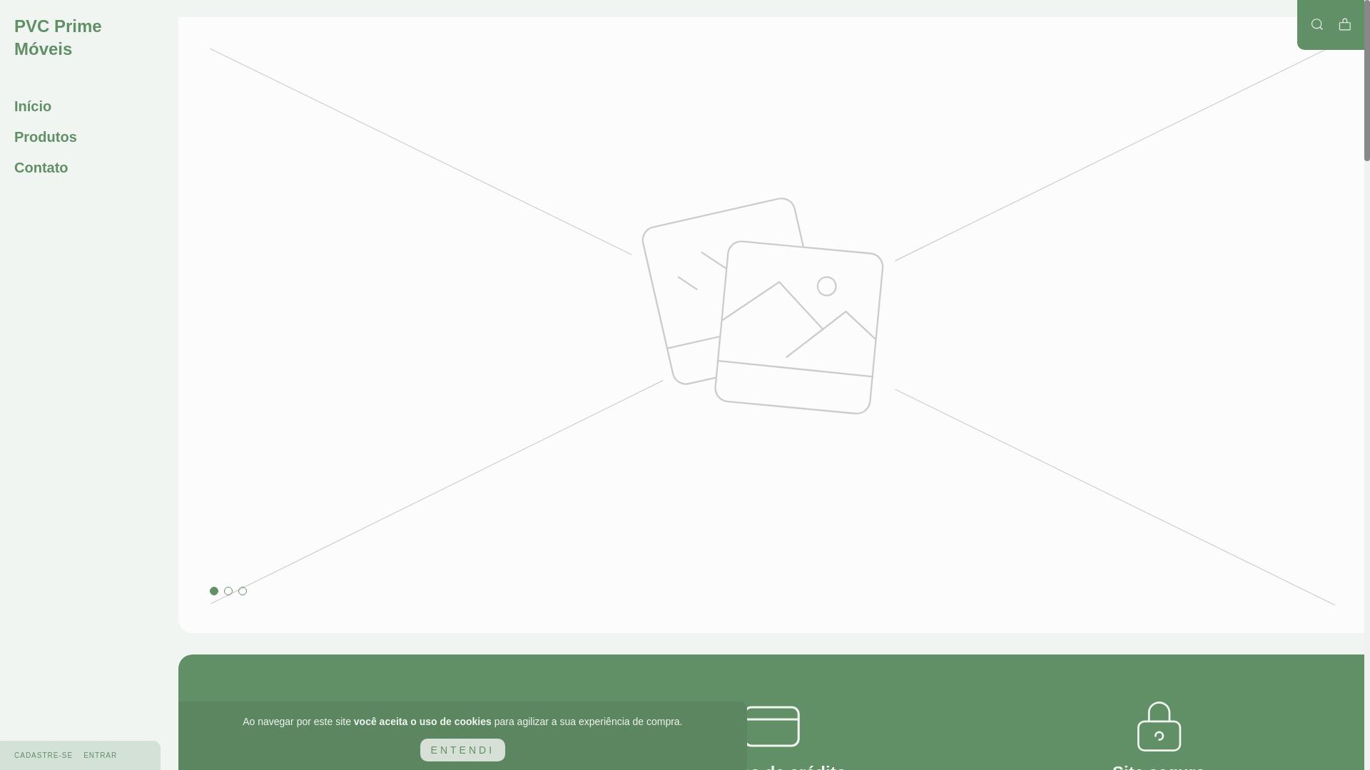 website screenshot of https://pvcmoveis.com.br/