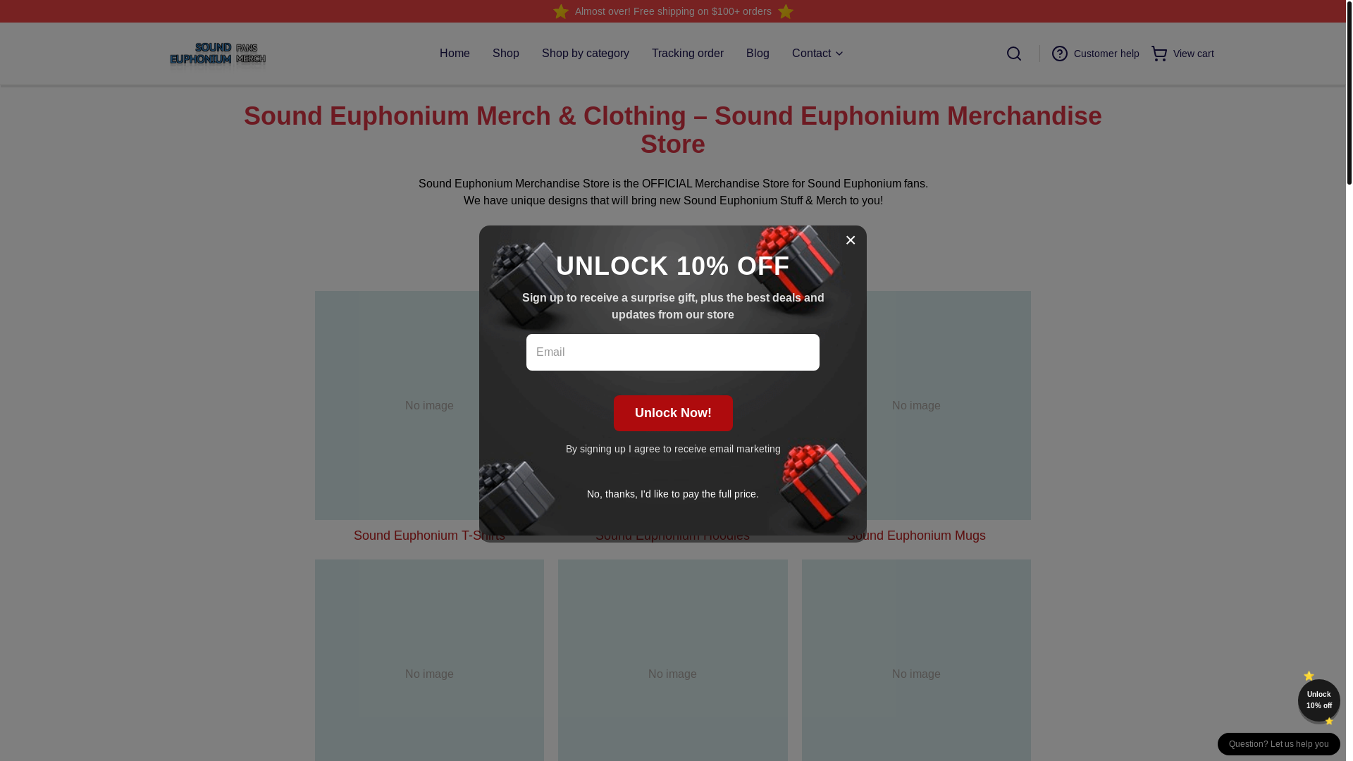 website screenshot of https://soundeuphonium.shop/
