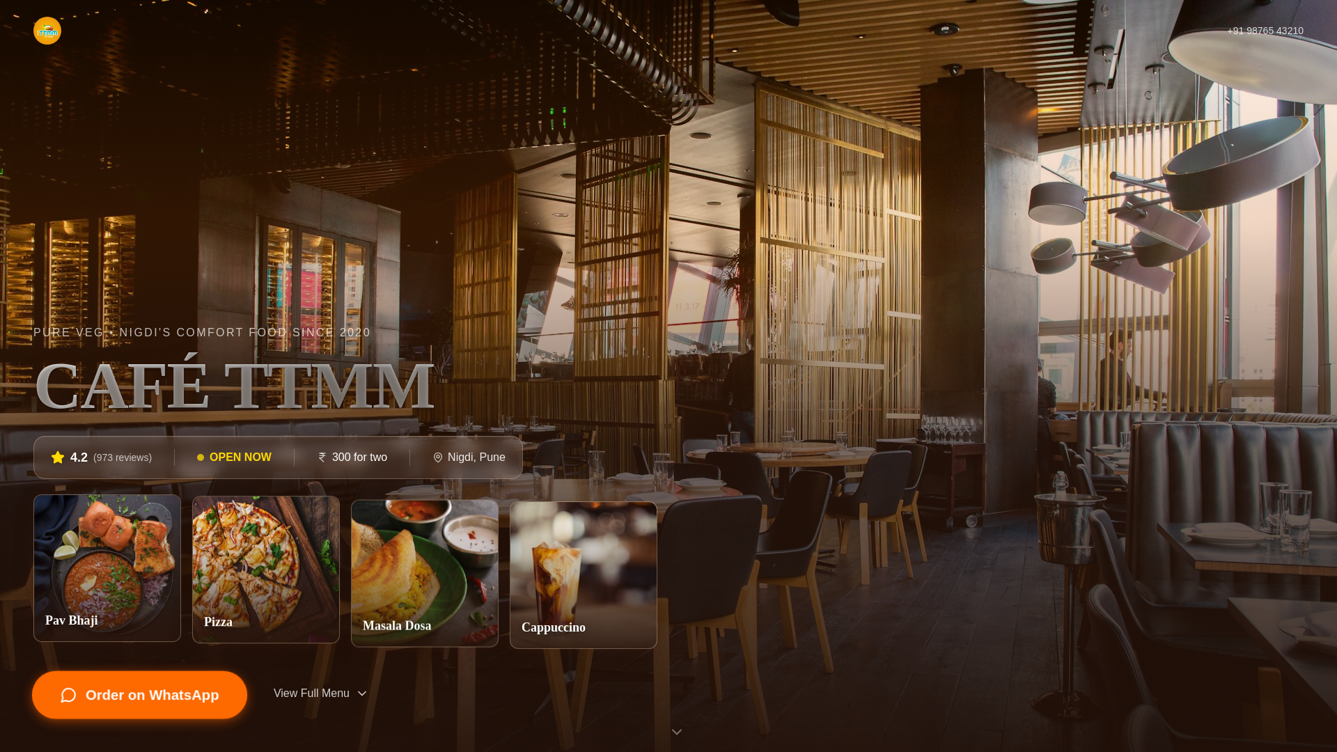 website screenshot of https://cafe-ttmm.pages.dev/