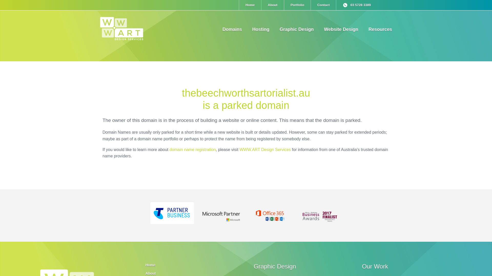 website screenshot of https://thebeechworthsartorialist.com.au/