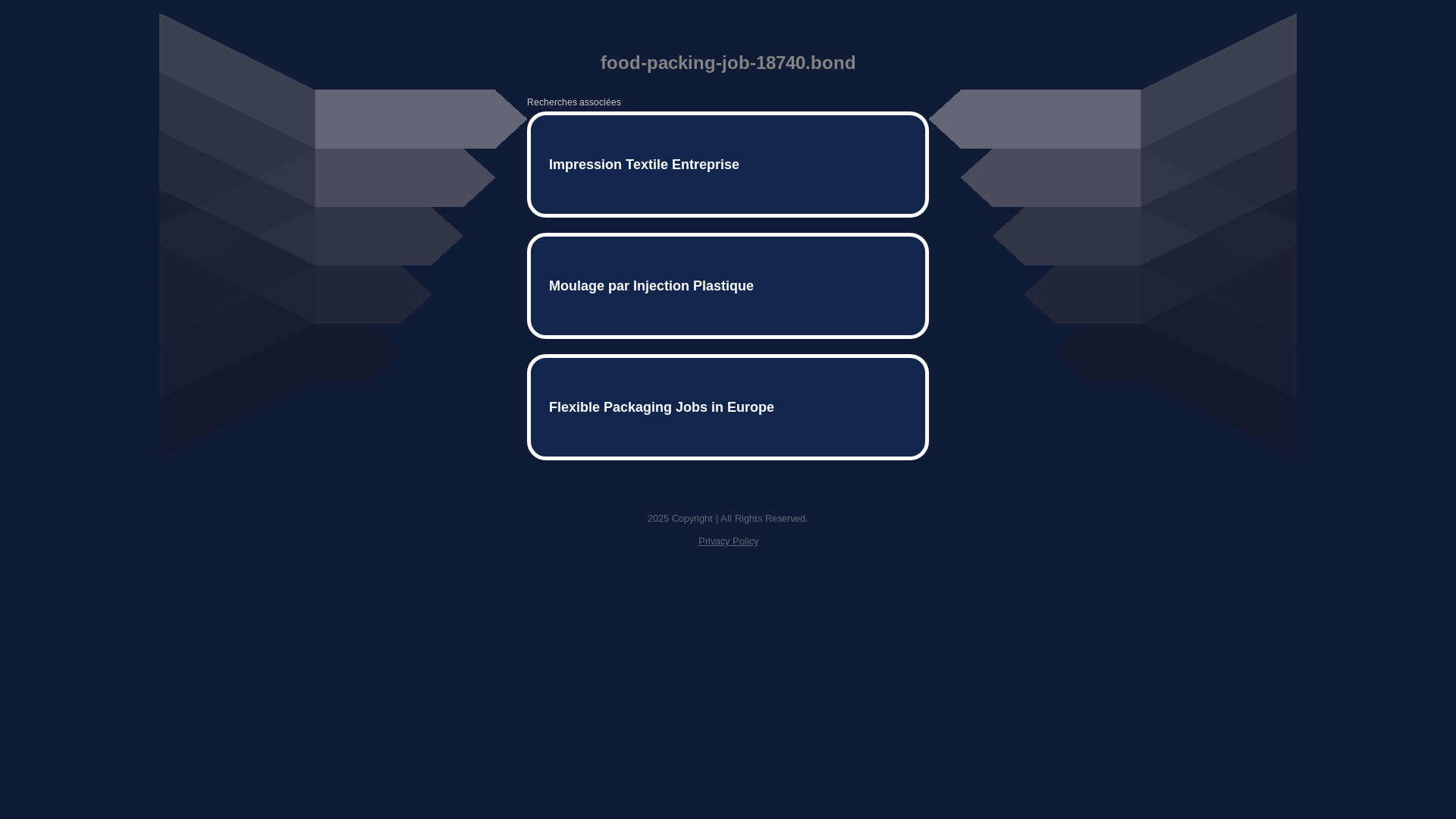 website screenshot of https://food-packing-job-18740.bond/